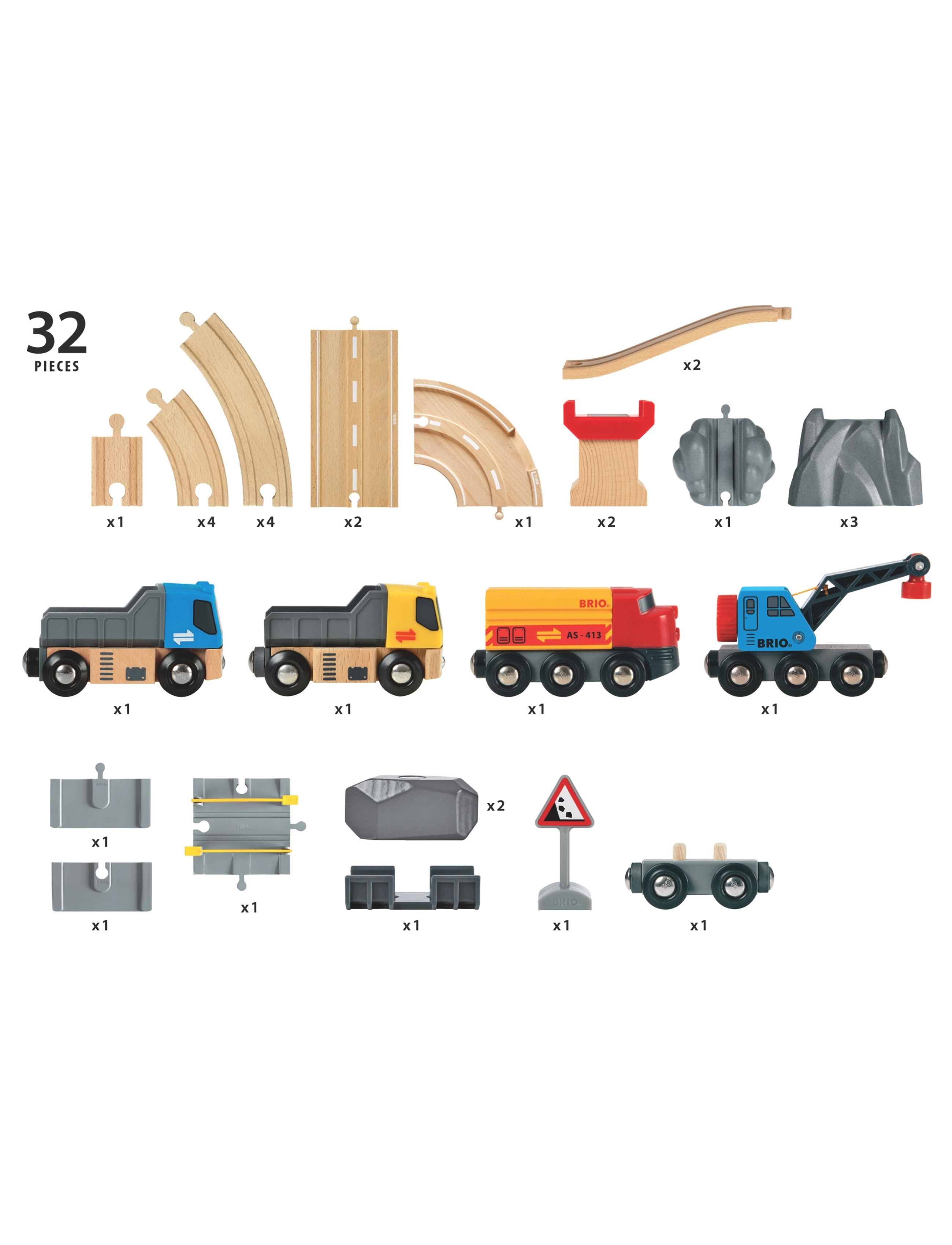 BRIO - R&R Stenbrott Set - byggmaskiner - multi coloured - 5