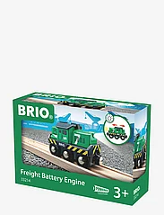 BRIO - Vihreä rahtiveturi, paristokäy - junat - multi coloured - 1