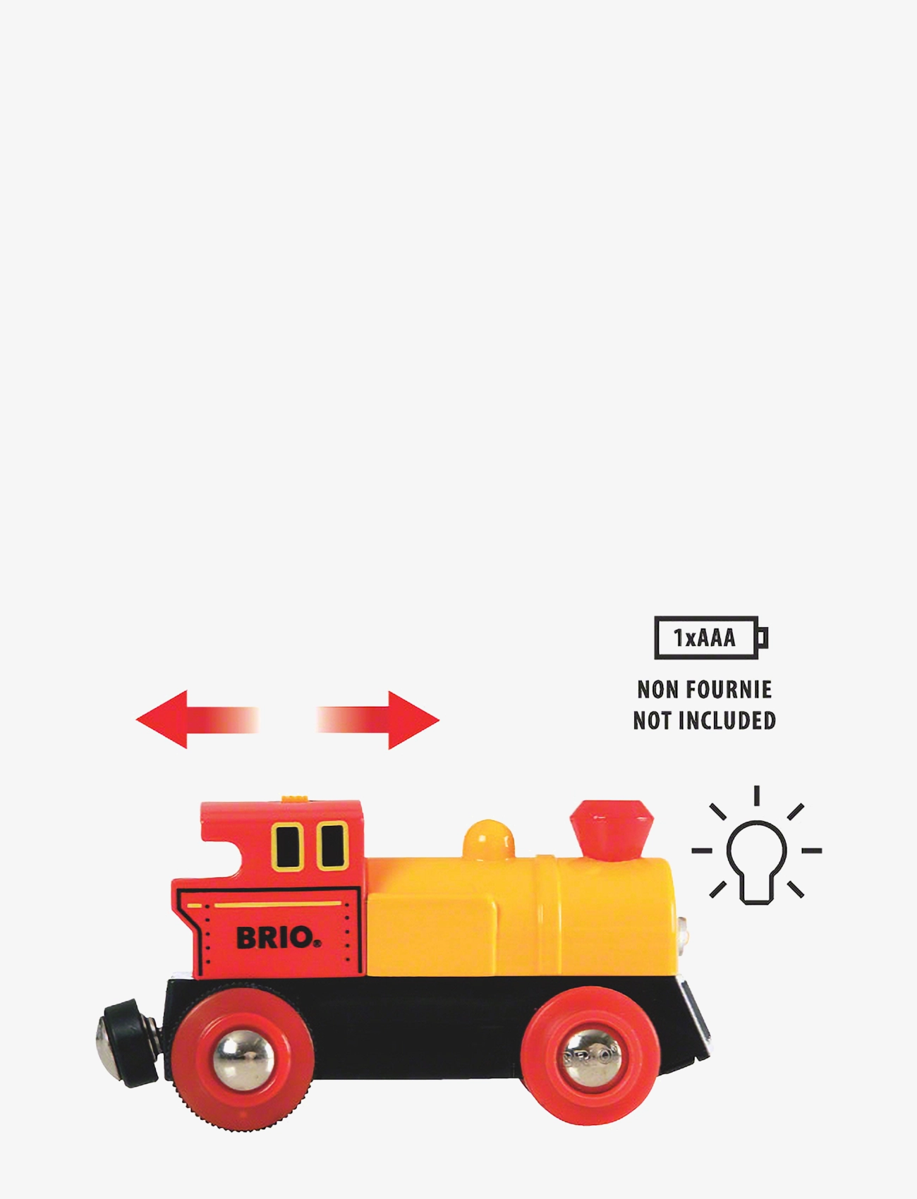 BRIO - BRIO®World Lok B/O med 2 vogner - tog - multi coloured - 4