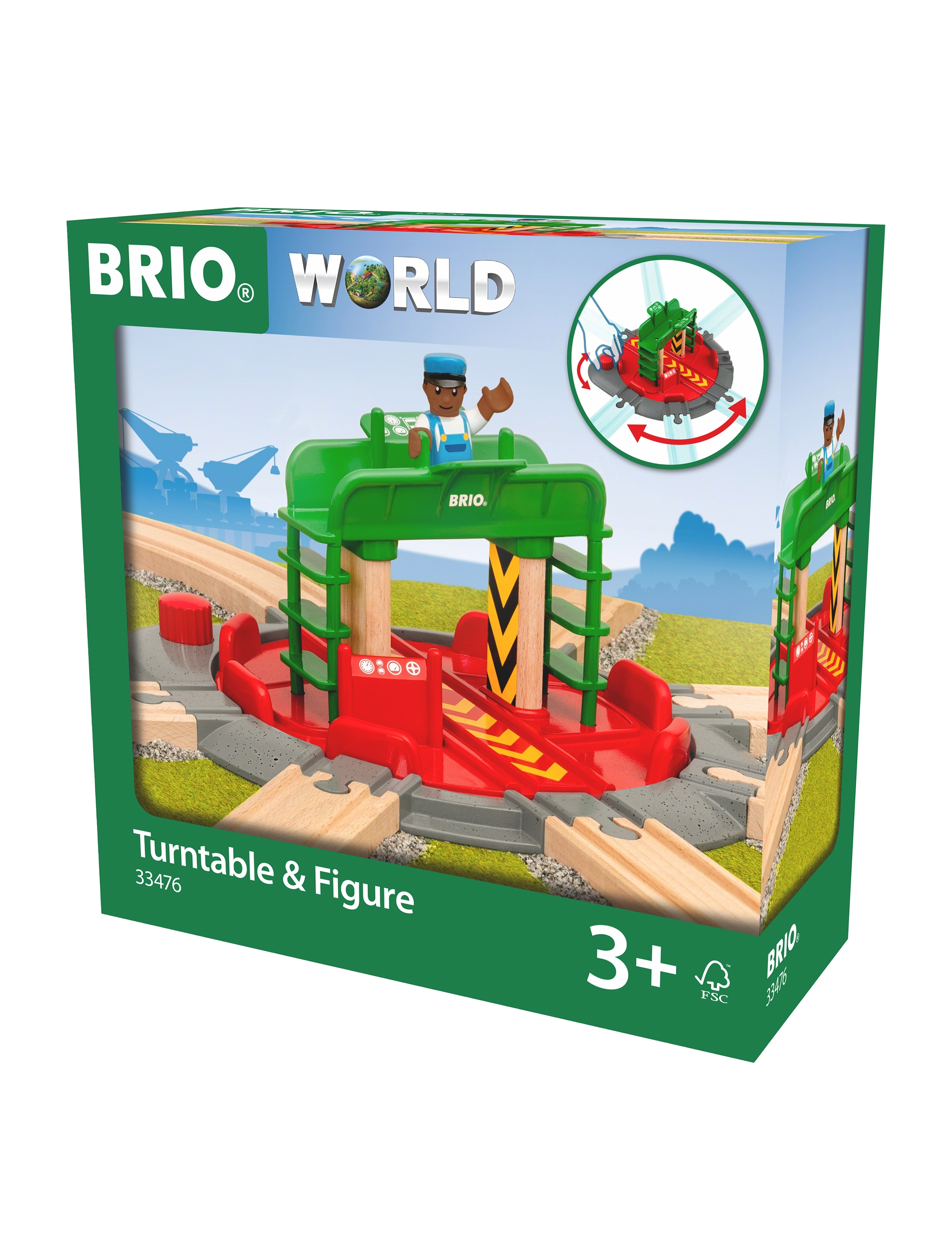 BRIO - Vändskiva och figur - tågbanor - multi coloured - 2