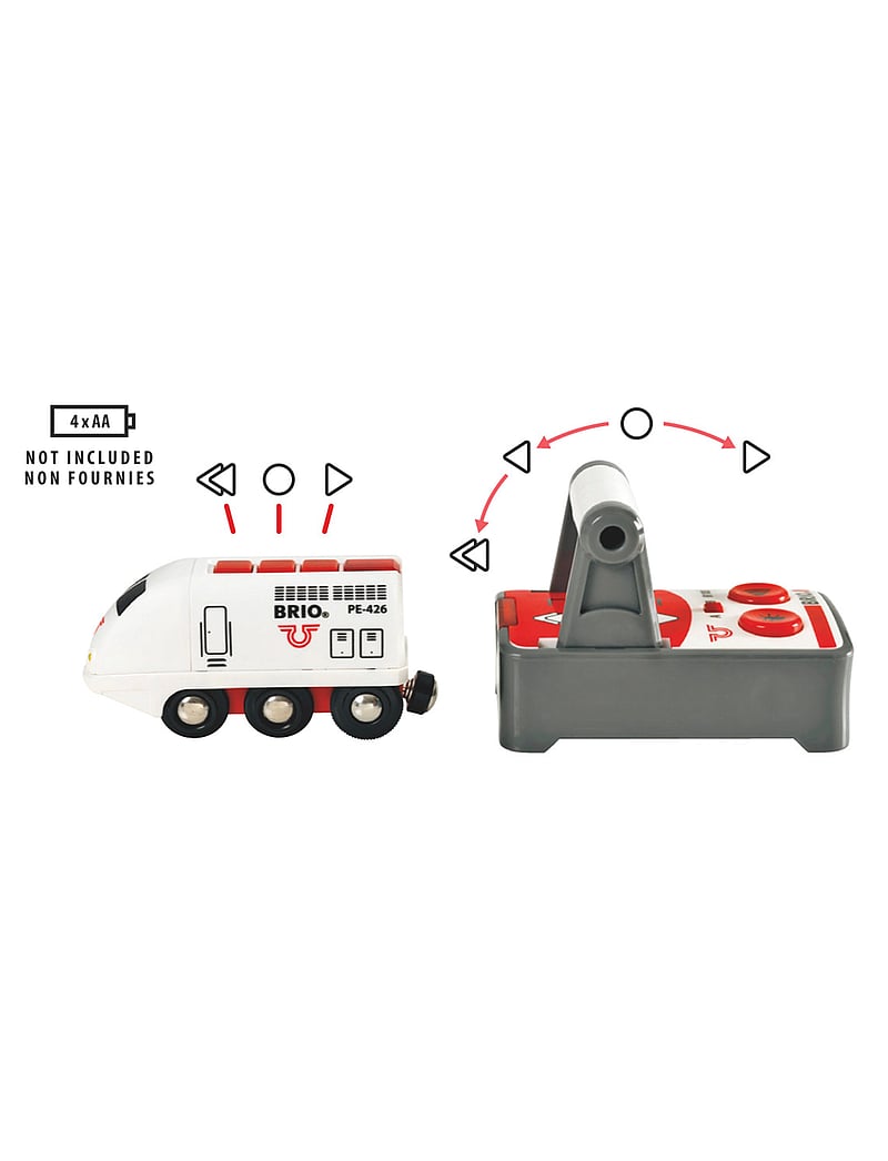 BRIO - RC Travel Train - lestir - multi coloured - 3