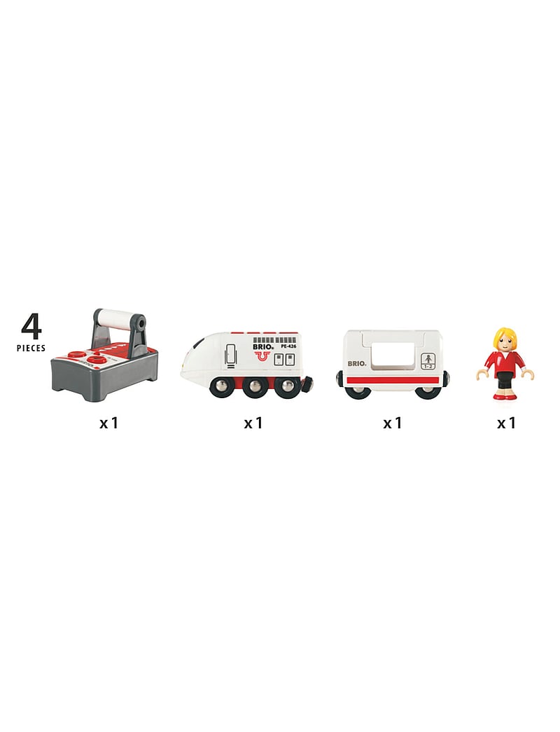 BRIO - RC Travel Train - lestir - multi coloured - 5