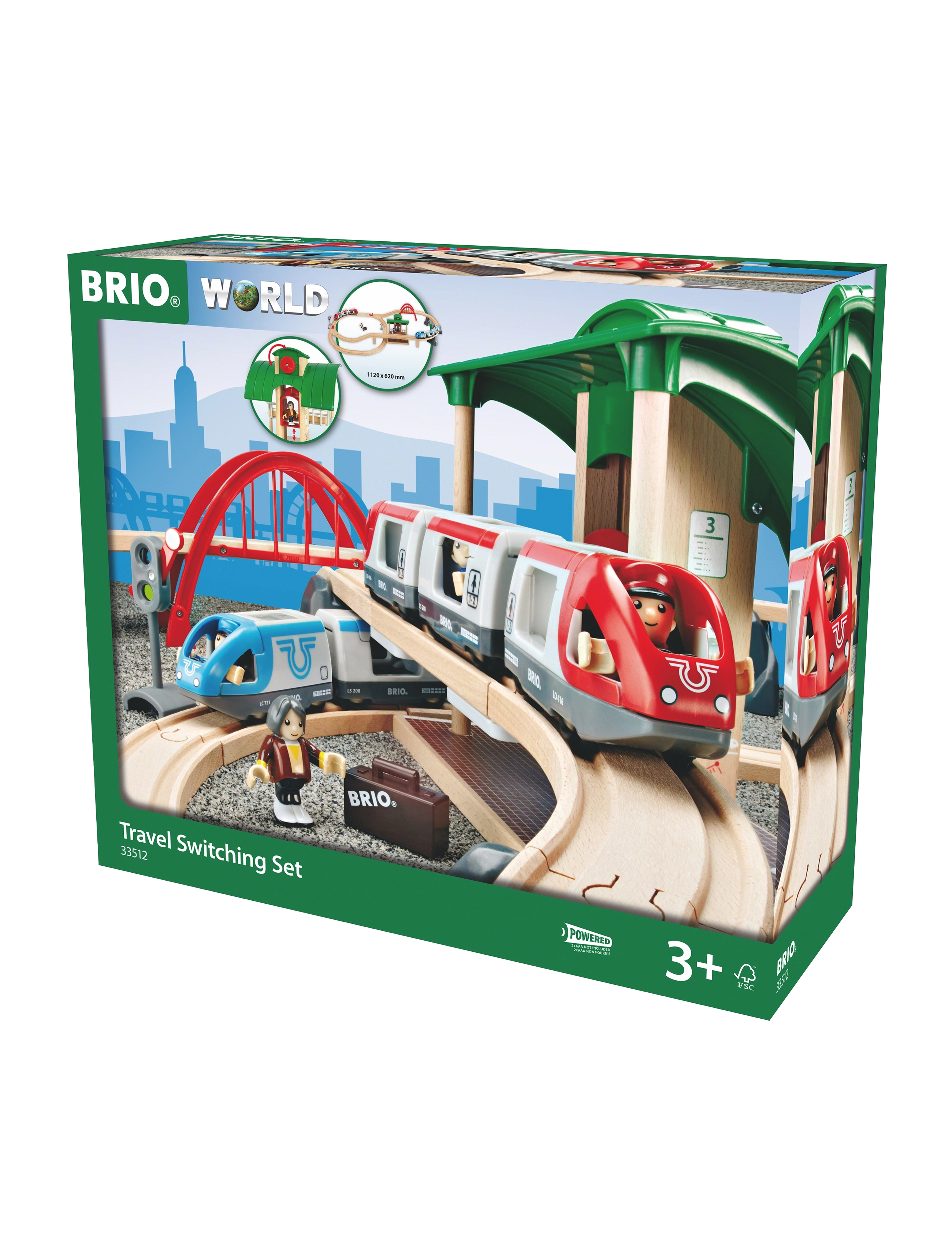 BRIO - BRIO®World Togbane Travel 42 deler - tog - multi coloured - 2