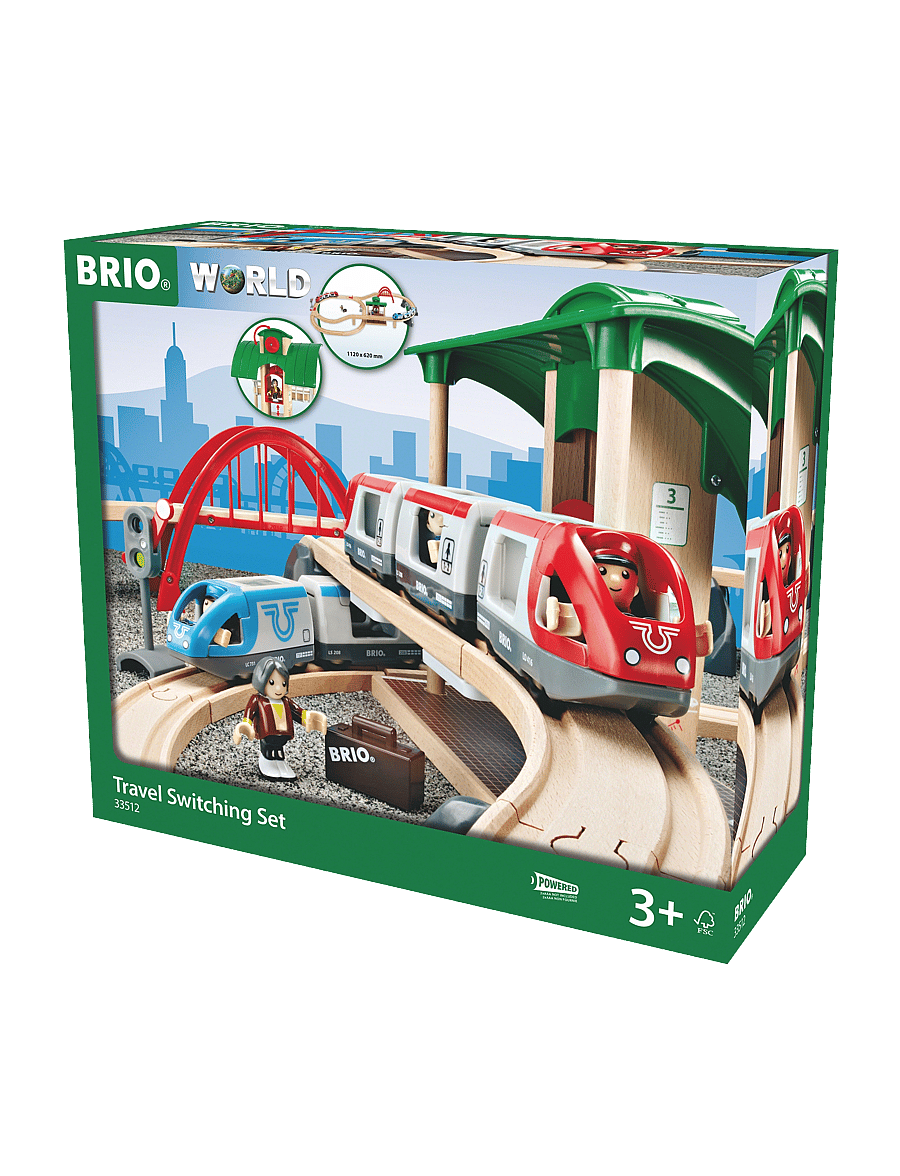 BRIO - Persontåg Korsningsset - lestir - multi coloured - 2