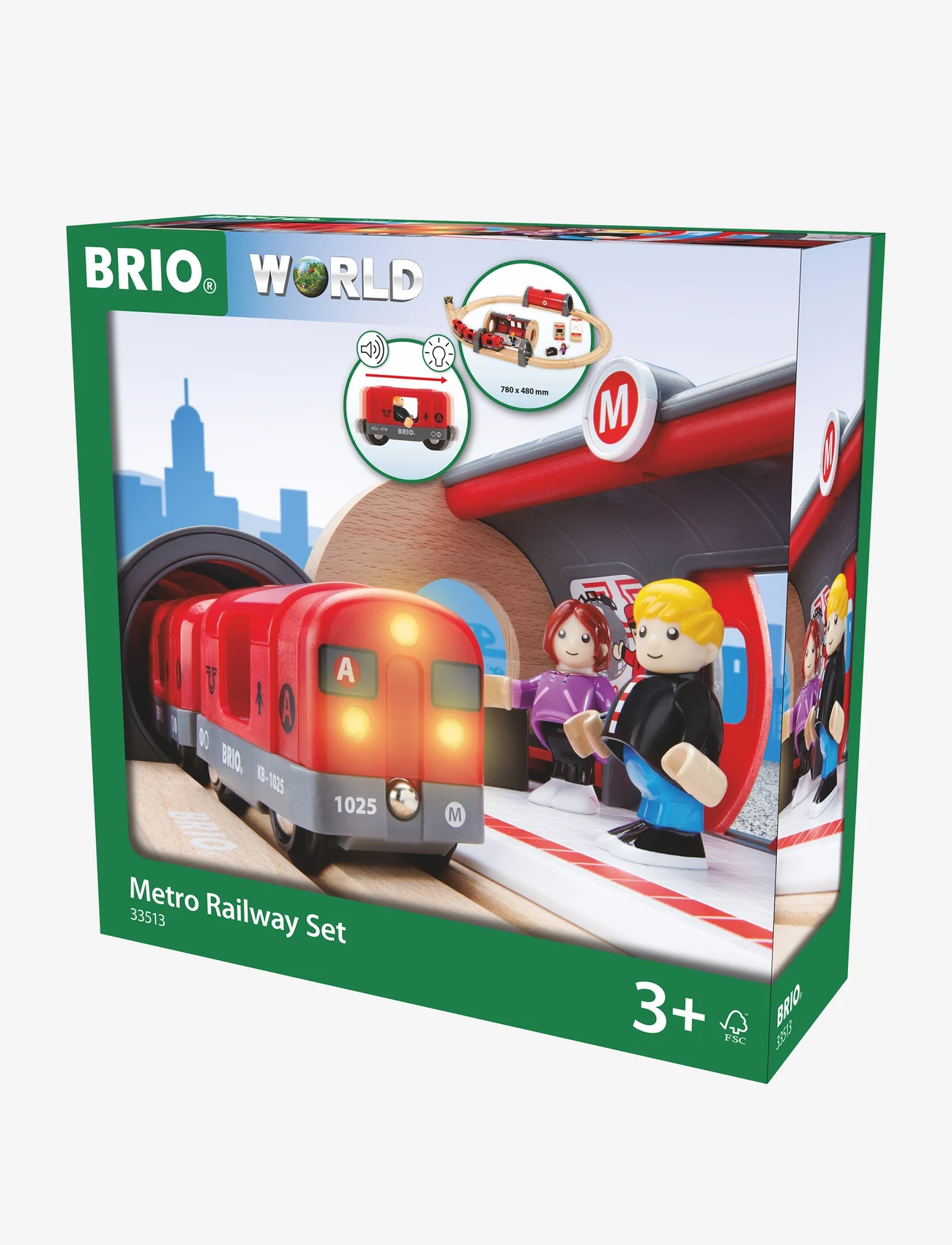 BRIO - BRIO®World Metro togbane - tog - multi coloured - 1