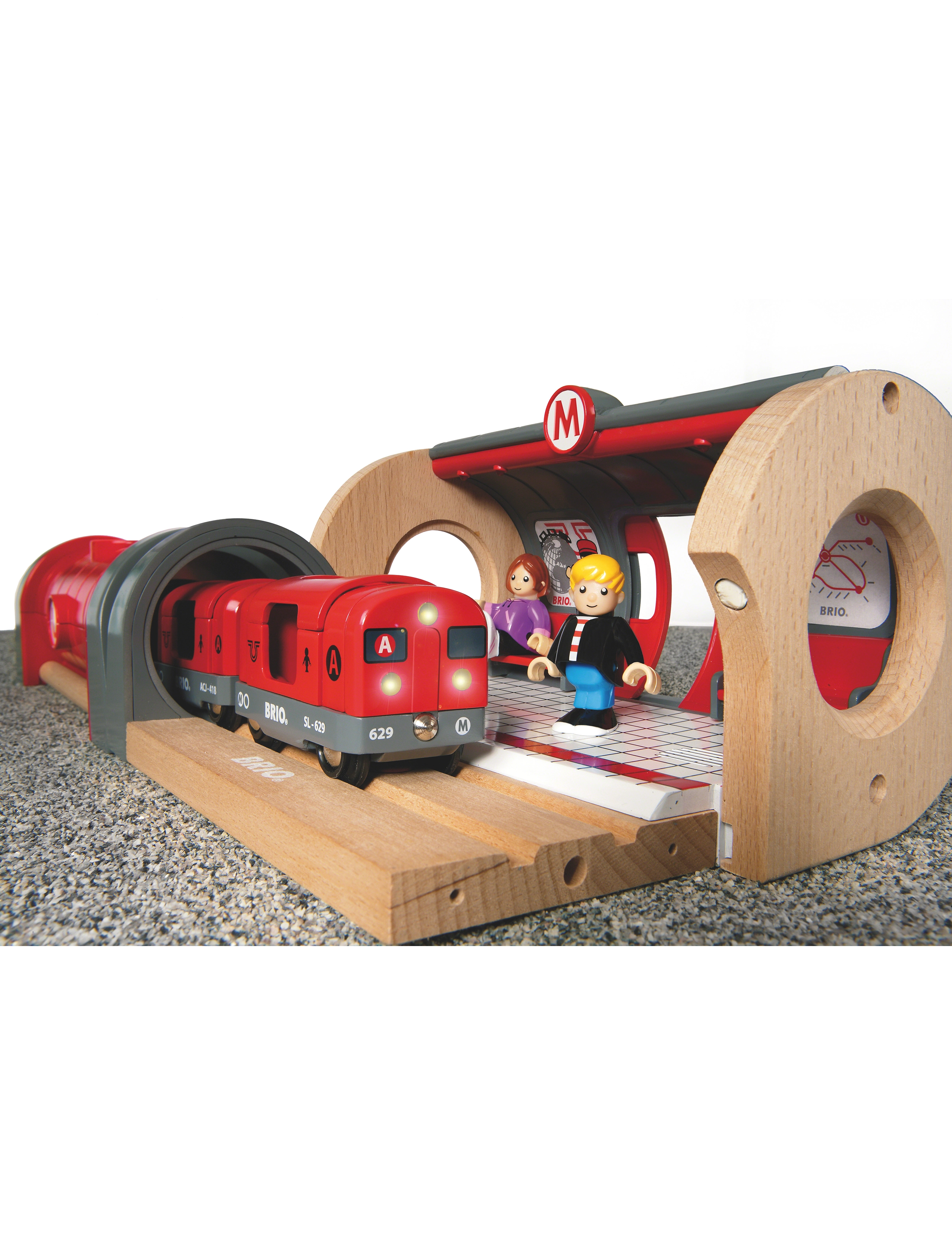 BRIO Brio 33513 Togbane, Metro, One Size, Multi/patterned, Legetøjskøretøjer > Tog, Børn