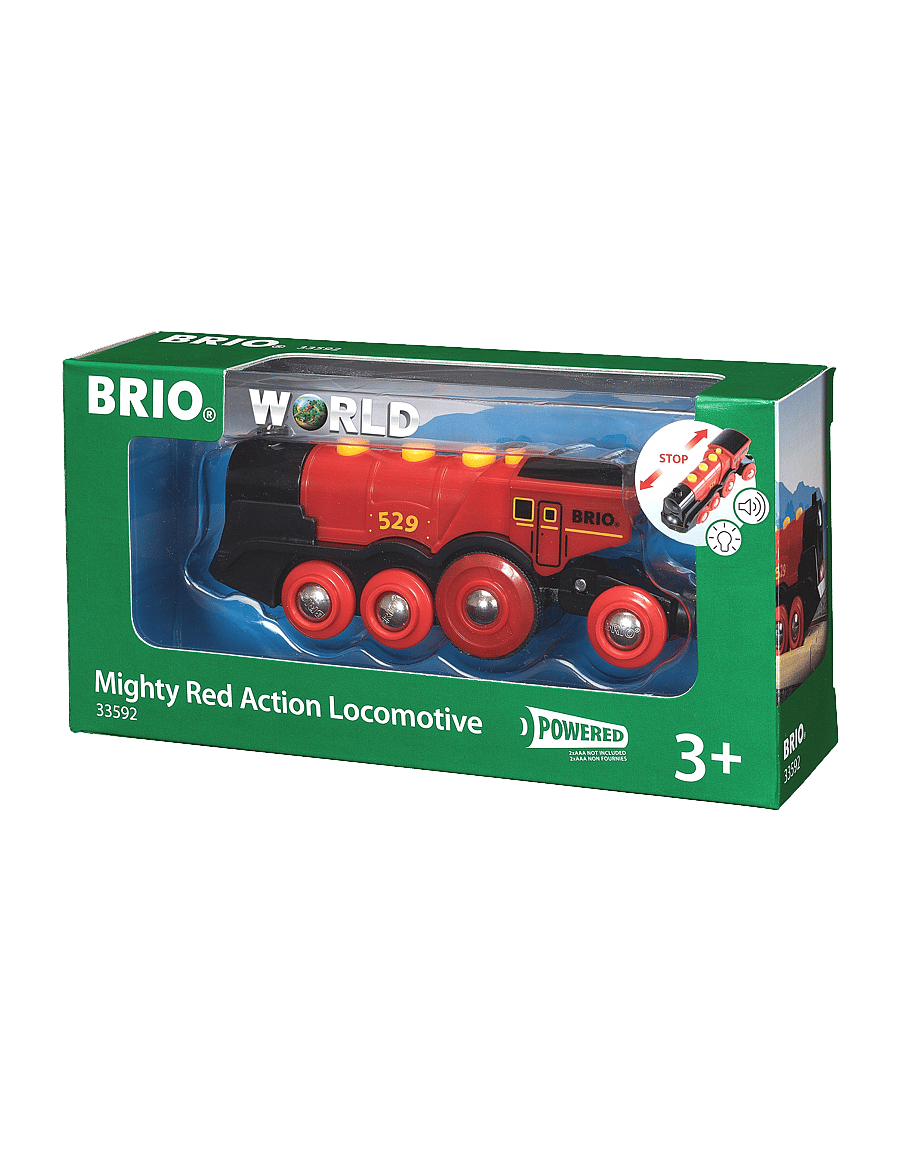 BRIO - BRIO 33592 Stort, rødt lokomotiv, B/O - tog - multi coloured - 2