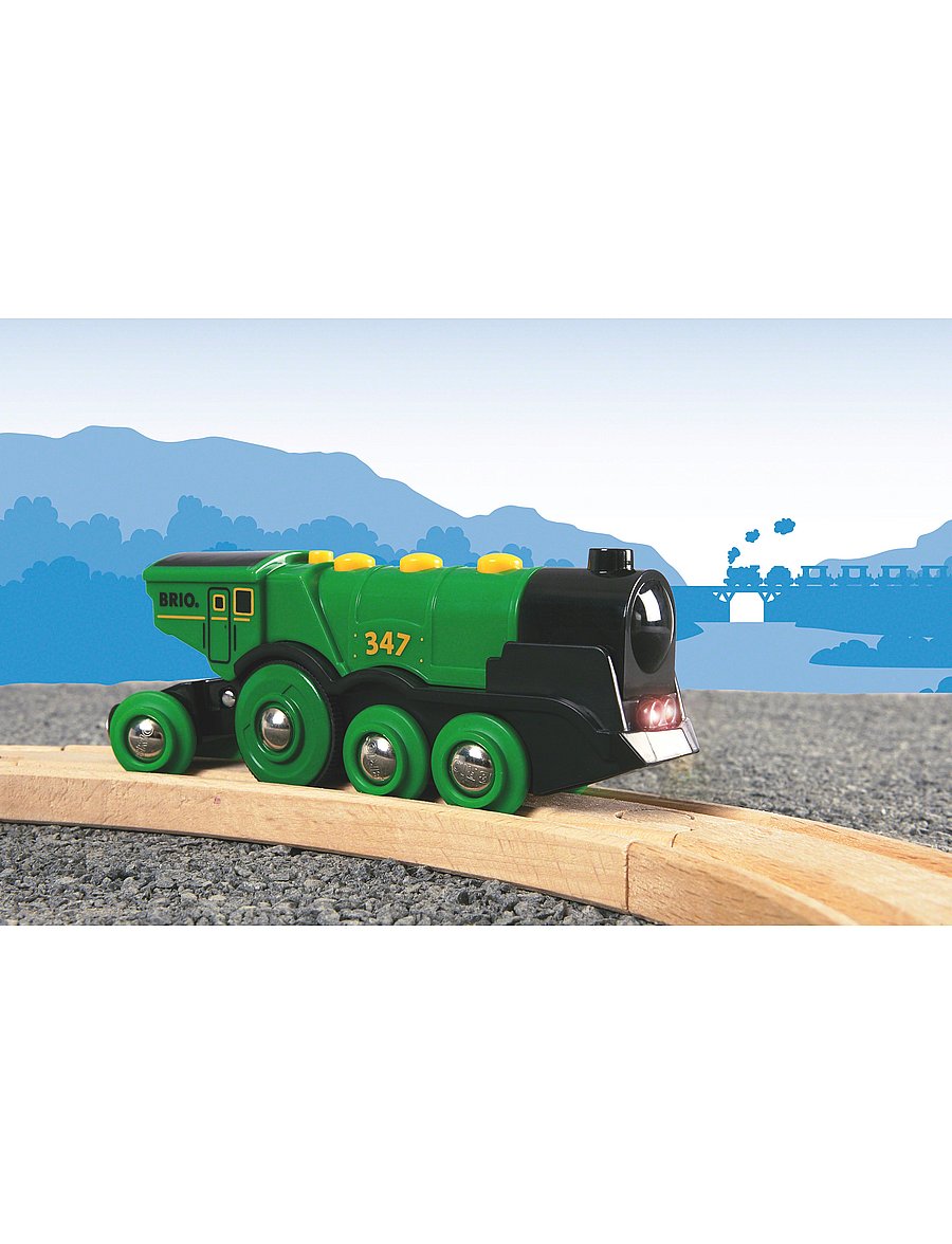 BRIO - Big Green Action Locomotive - lestir - multi coloured - 0
