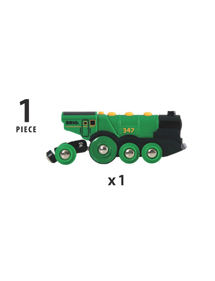 BRIO - Big Green Action Locomotive - lestir - multi coloured - 5