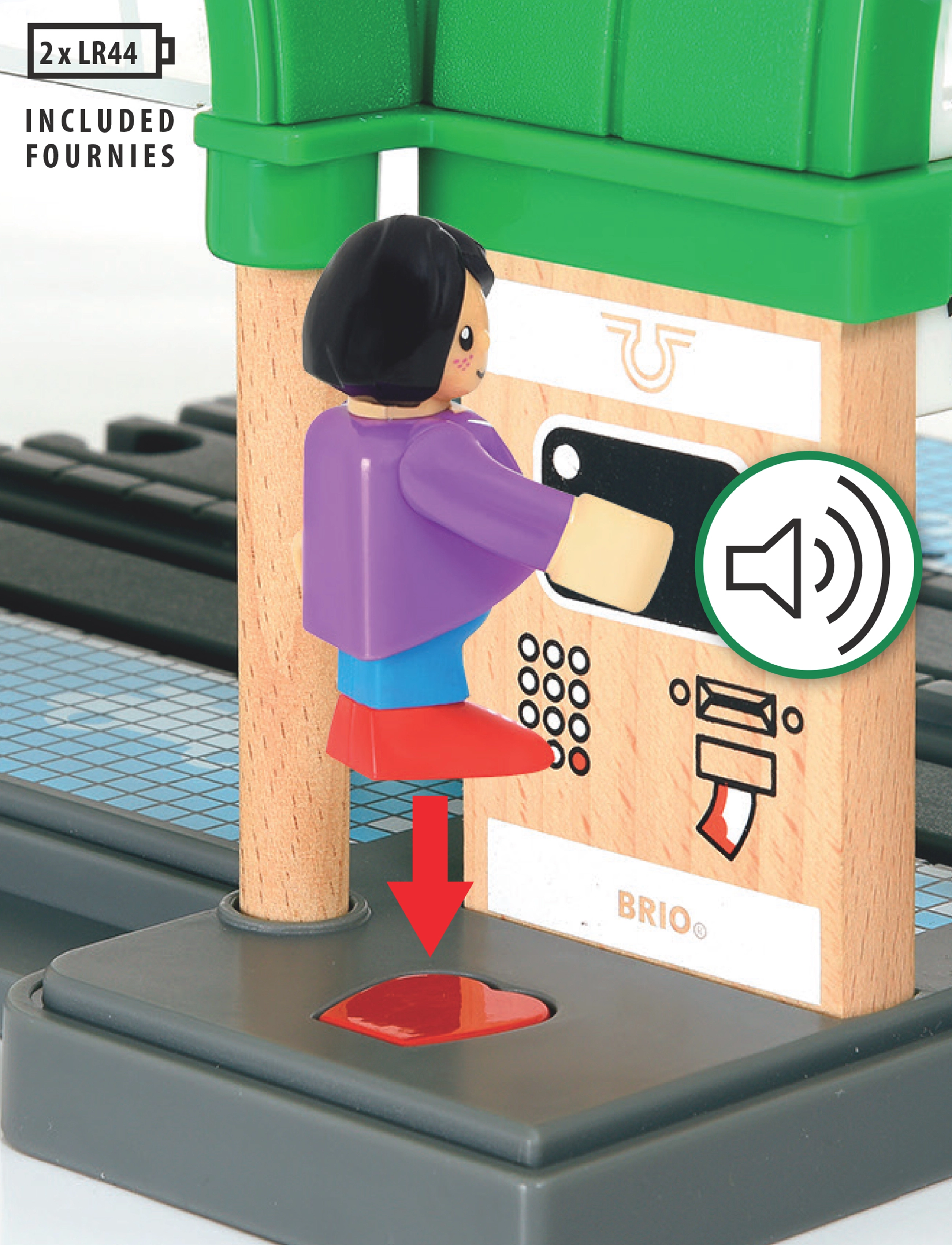 BRIO Brio 33649 Togstation, One Size, Multi/patterned, Legetøjskøretøjer > Togtilbehør, Børn