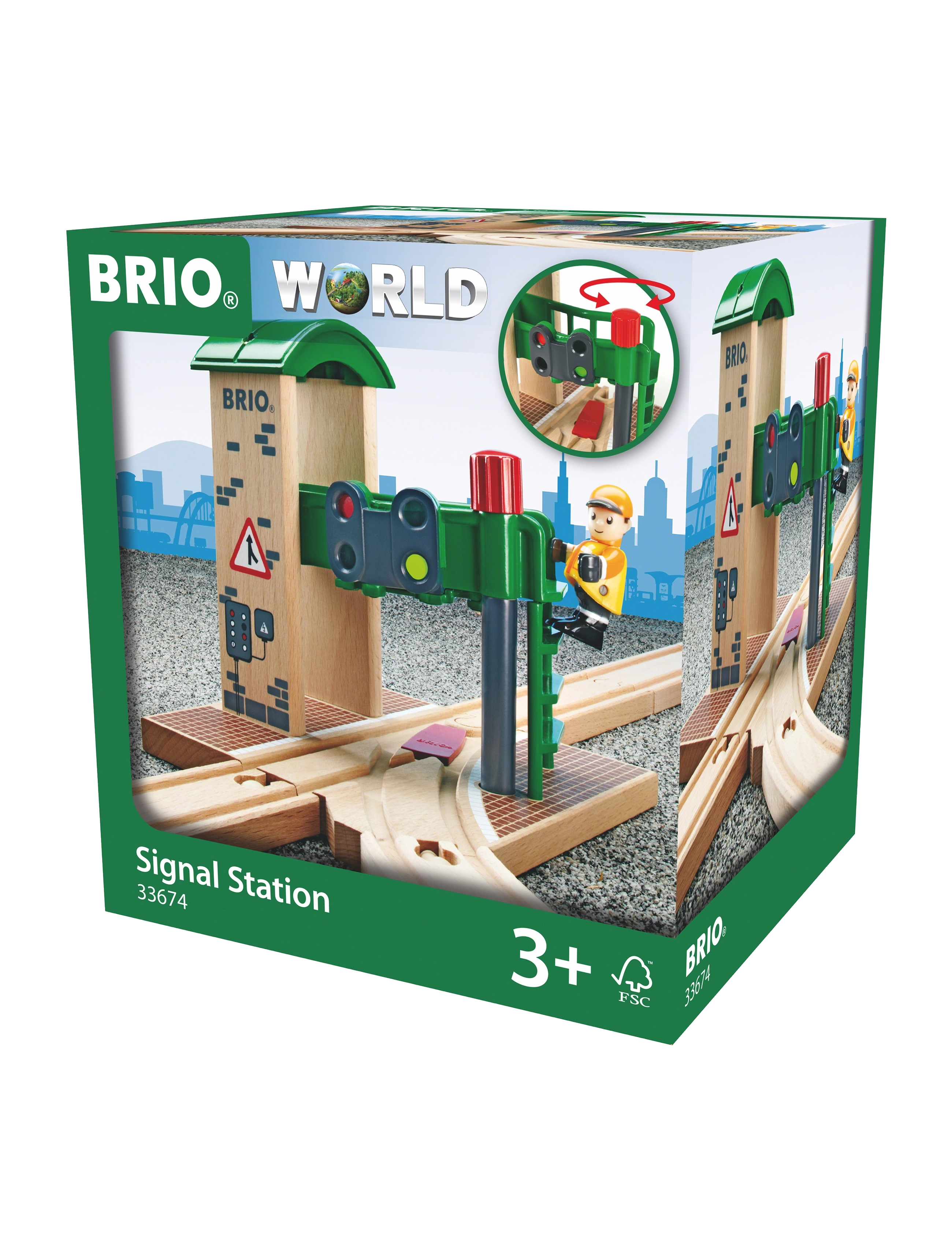 BRIO - BRIO® Stasjon m/signal - togbaner - multi coloured - 2