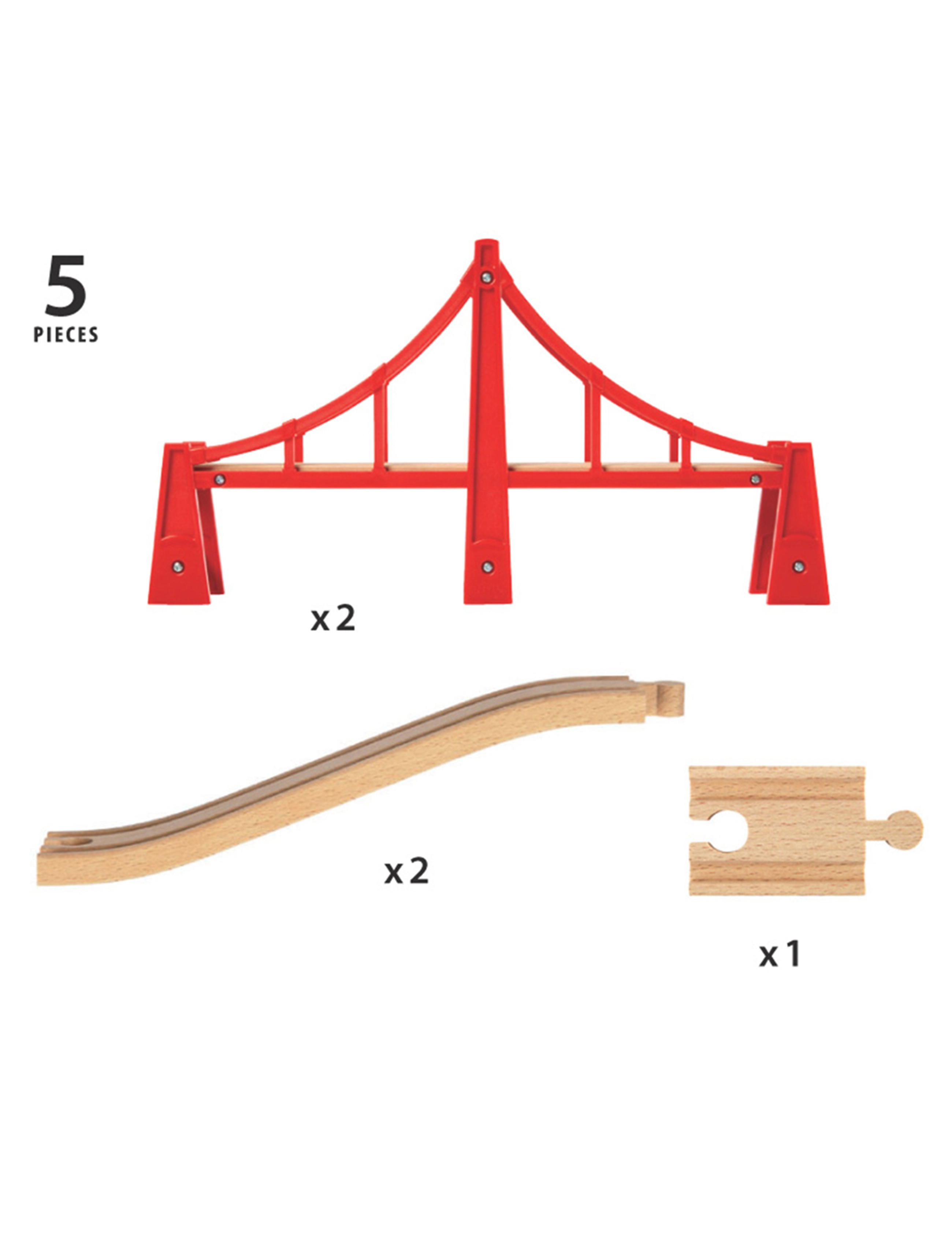 BRIO - BRIO 33683 Hængebro, lang - togbaner - multi coloured - 4