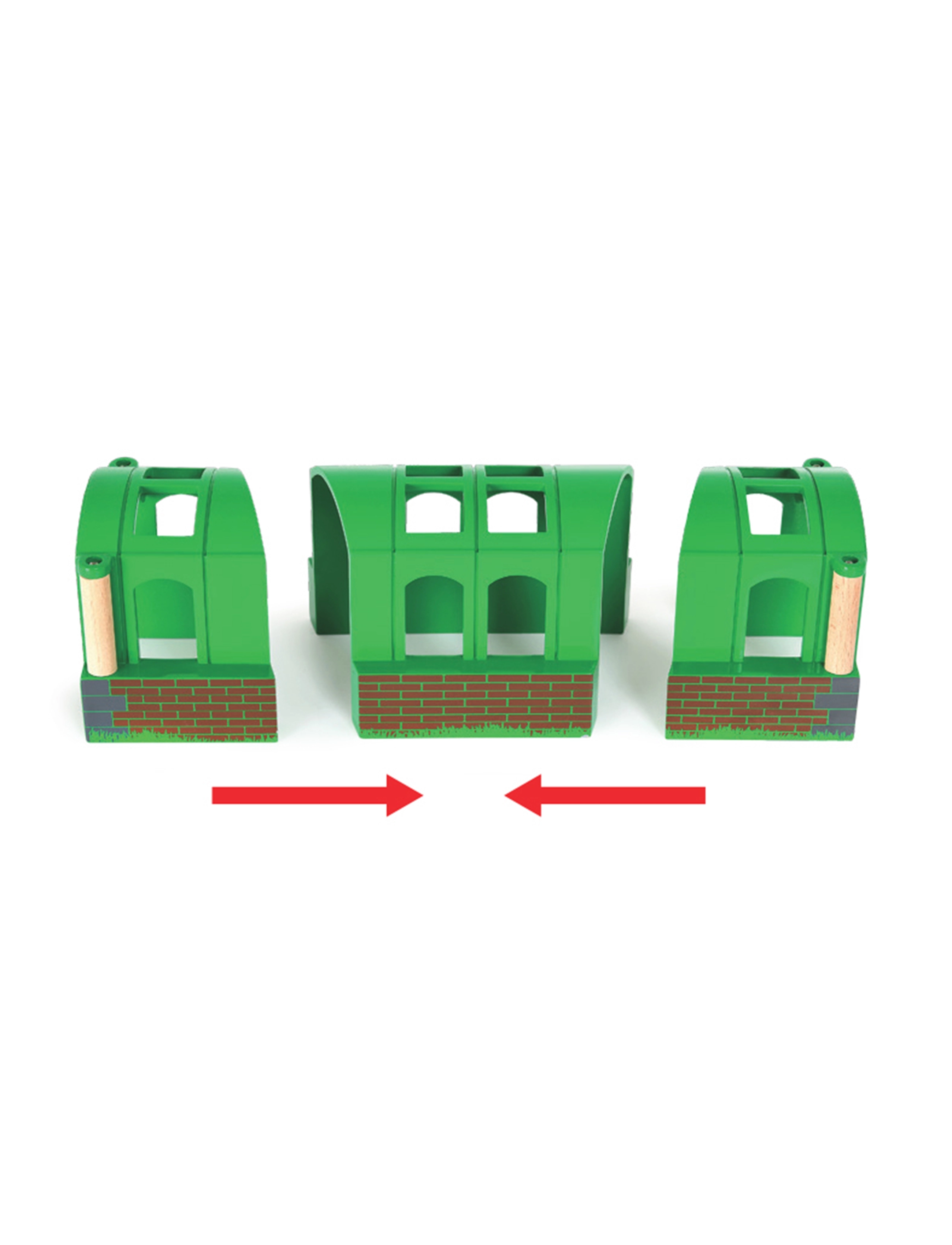 BRIO Brio 33709 Fleksibel Tunnel, One Size, Green, Legetøjskøretøjer > Togtilbehør, Børn