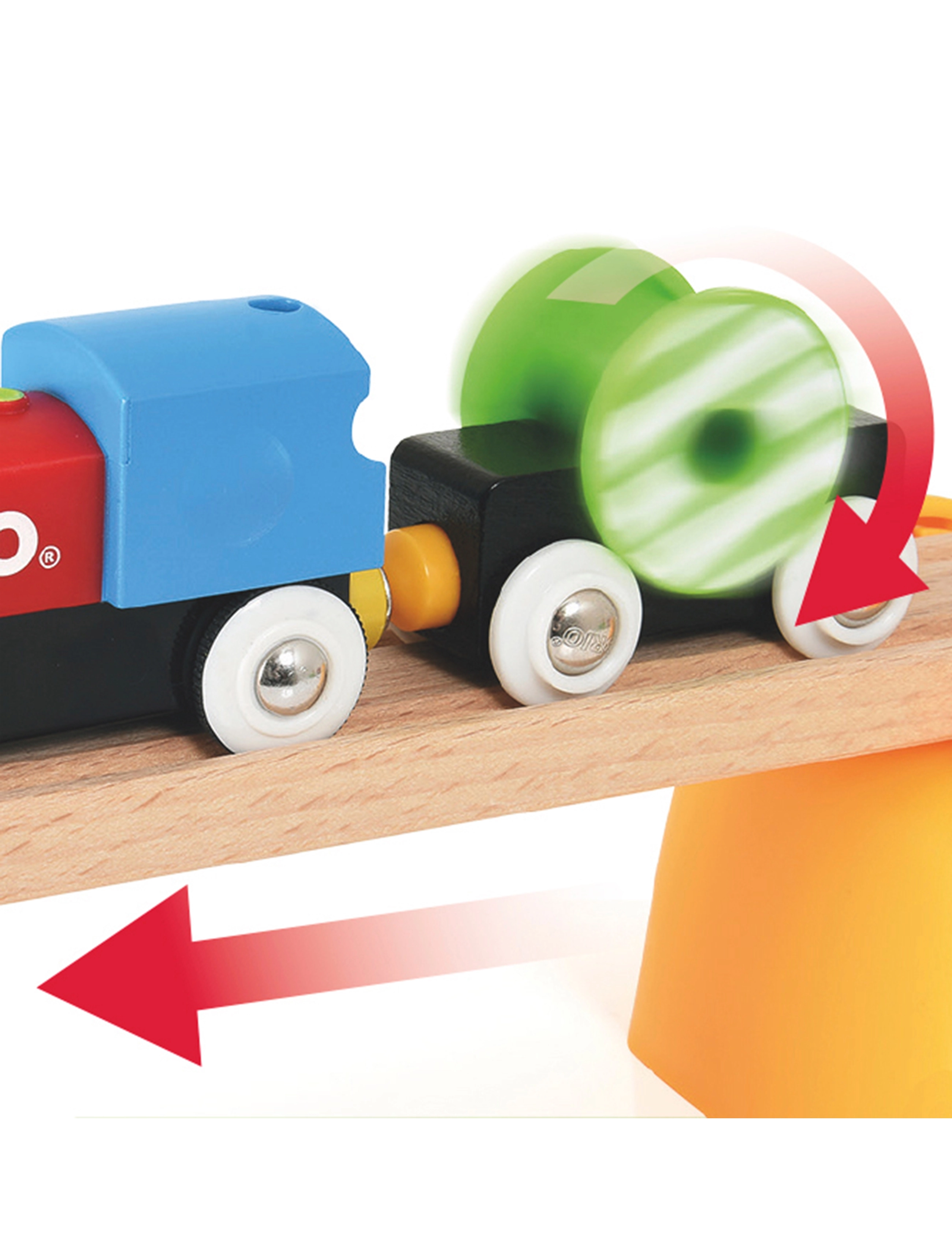 BRIO - BRIO® Min første B/O togbane, 25 deler - tog - multi coloured - 5
