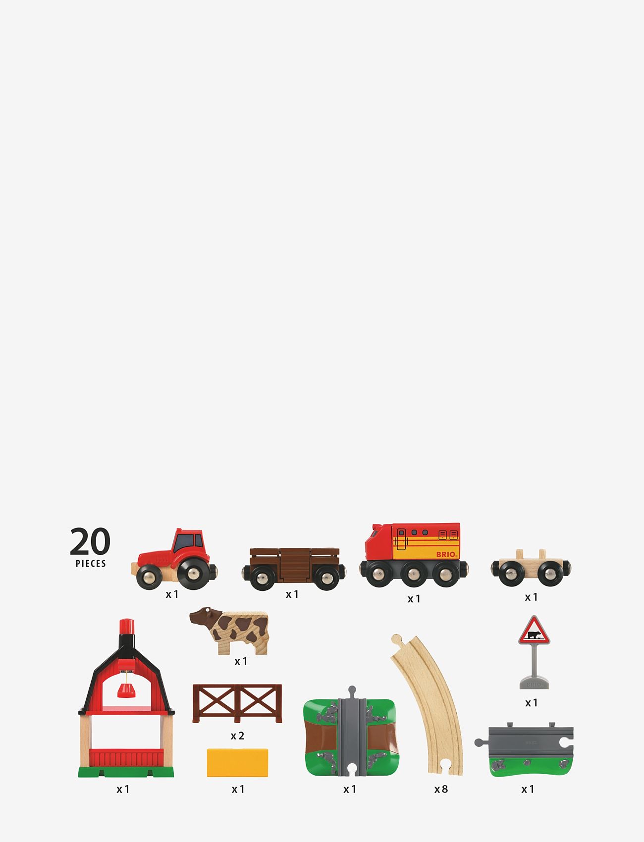 BRIO - BRIO 33719 Togbane, Bondegård-på-landet, sæt - togbaner - multi coloured - 3