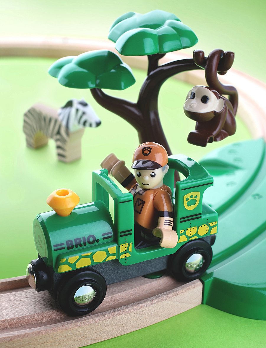 BRIO - Safari Railway Set - leikfangasett - multi coloured - 0