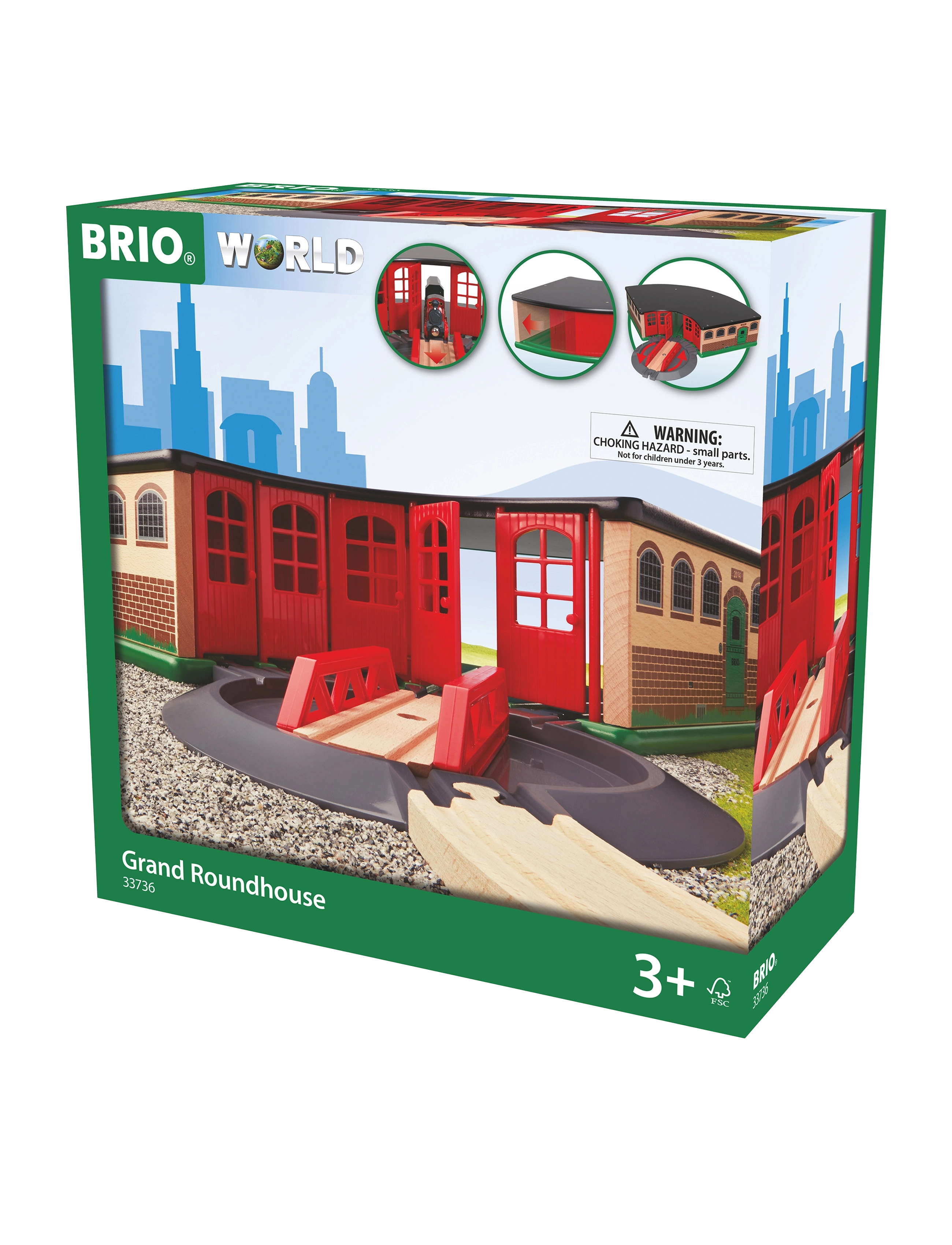 BRIO - Grand Roundhouse - tågbanor - multi coloured - 2