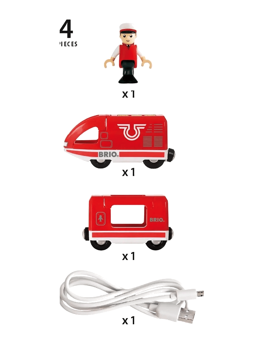 BRIO - BRIO 33746 Genopladeligt tog med USB-kabel - tog - multi coloured - 2