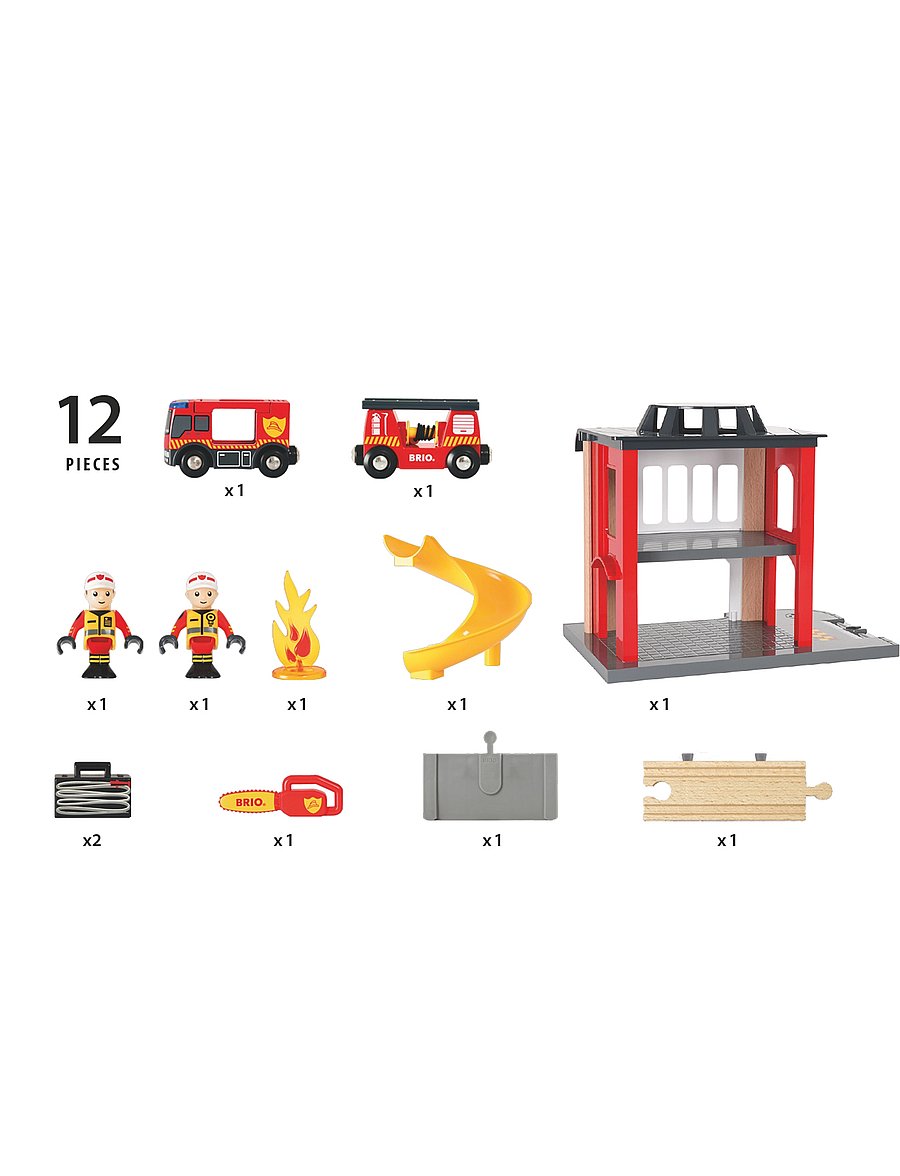 BRIO - BRIO 33833 Brandstation - brandbiler - multi coloured - 5