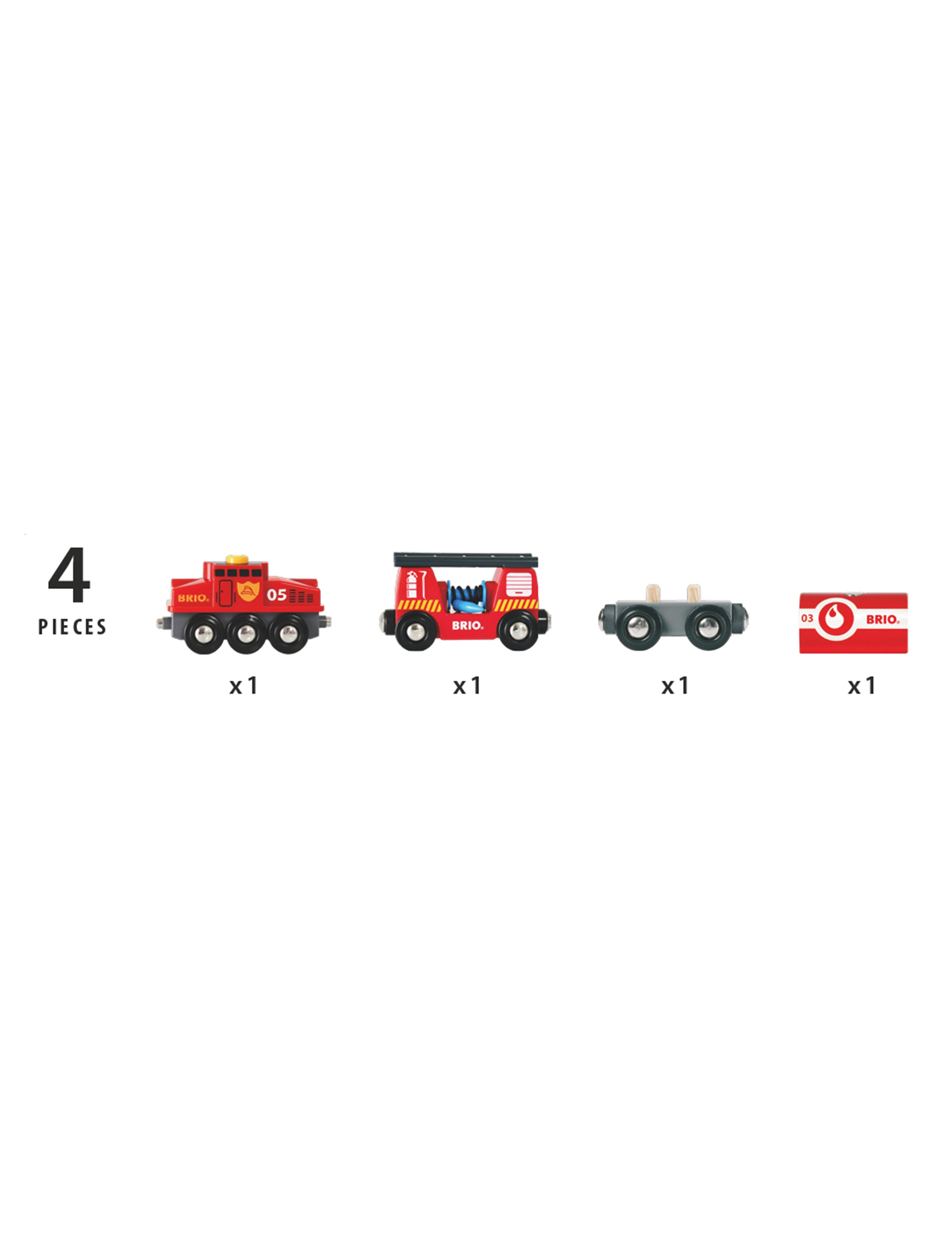 BRIO - BRIO 33844 Redningstog - brandbiler - multi coloured - 5