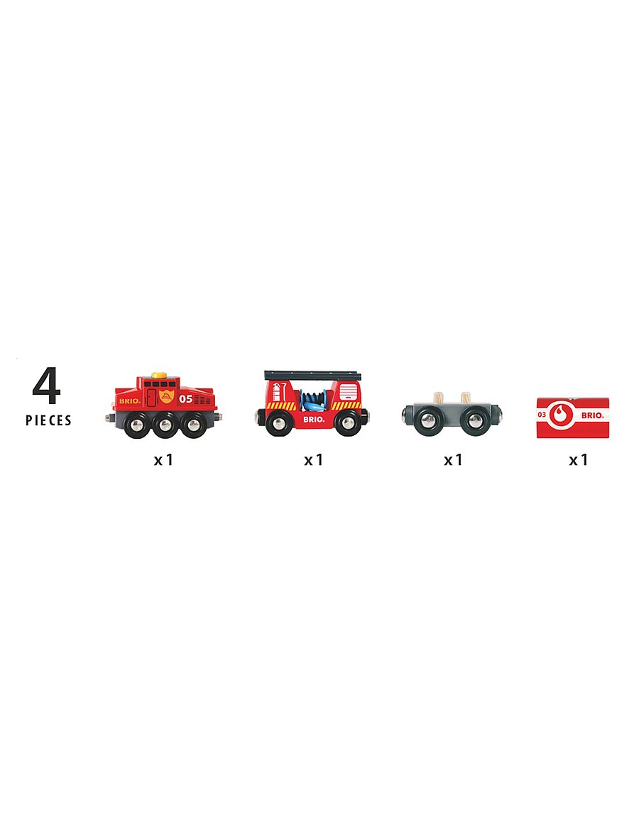 BRIO - Räddningståg - brandbilar - multi coloured - 5