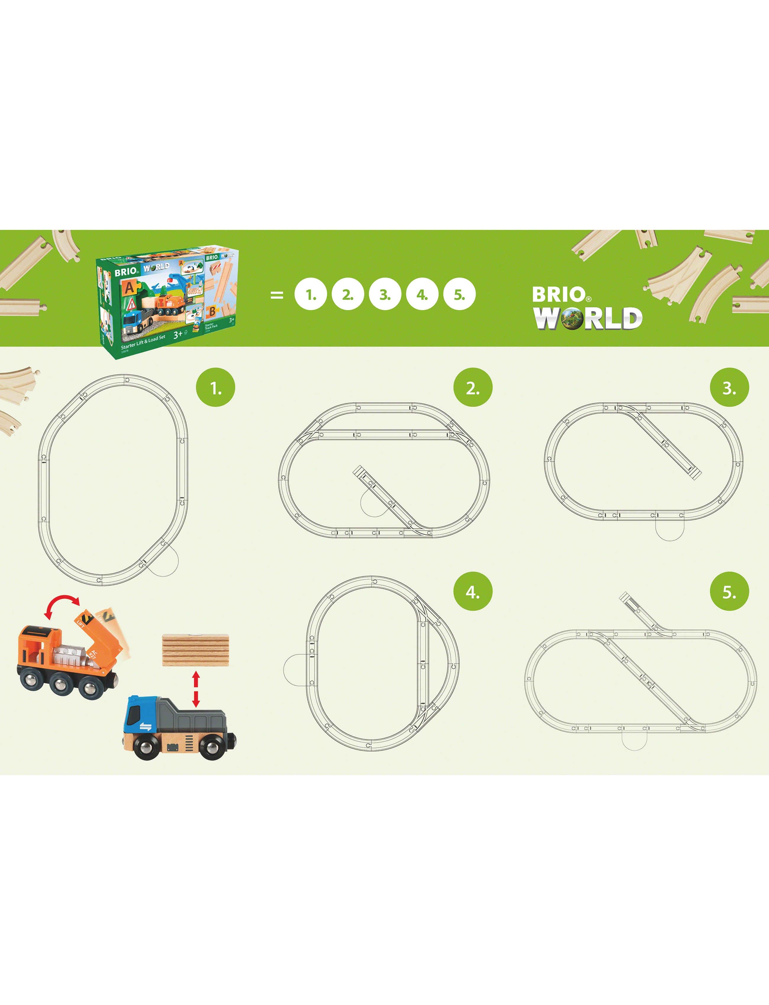 BRIO - BRIO® Togbane med kran - multi coloured - 5