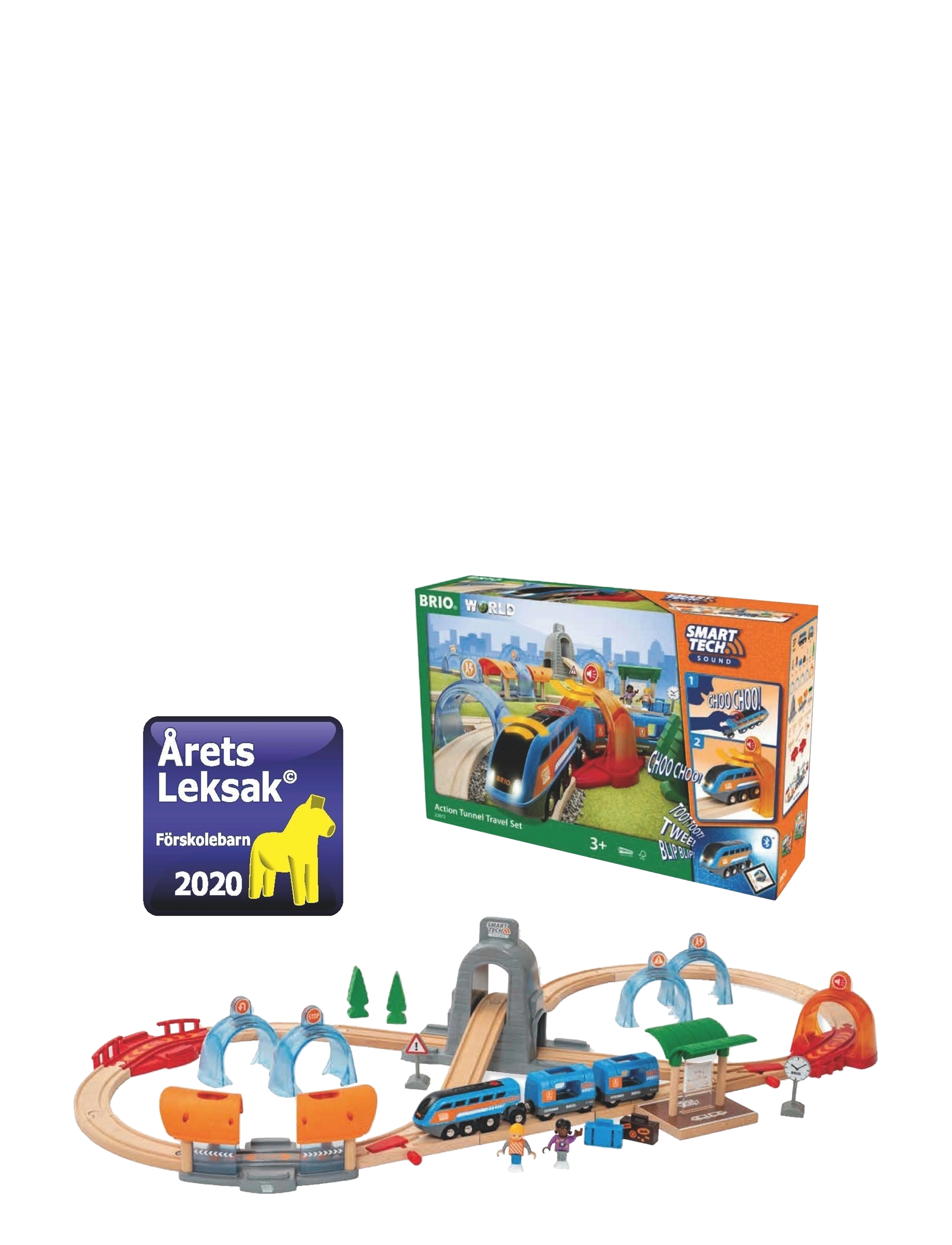 BRIO BRIO 33972 Smart Tech Sound Action tunnel rejsesæt - Legetøj - MULTI COLOURED / multi