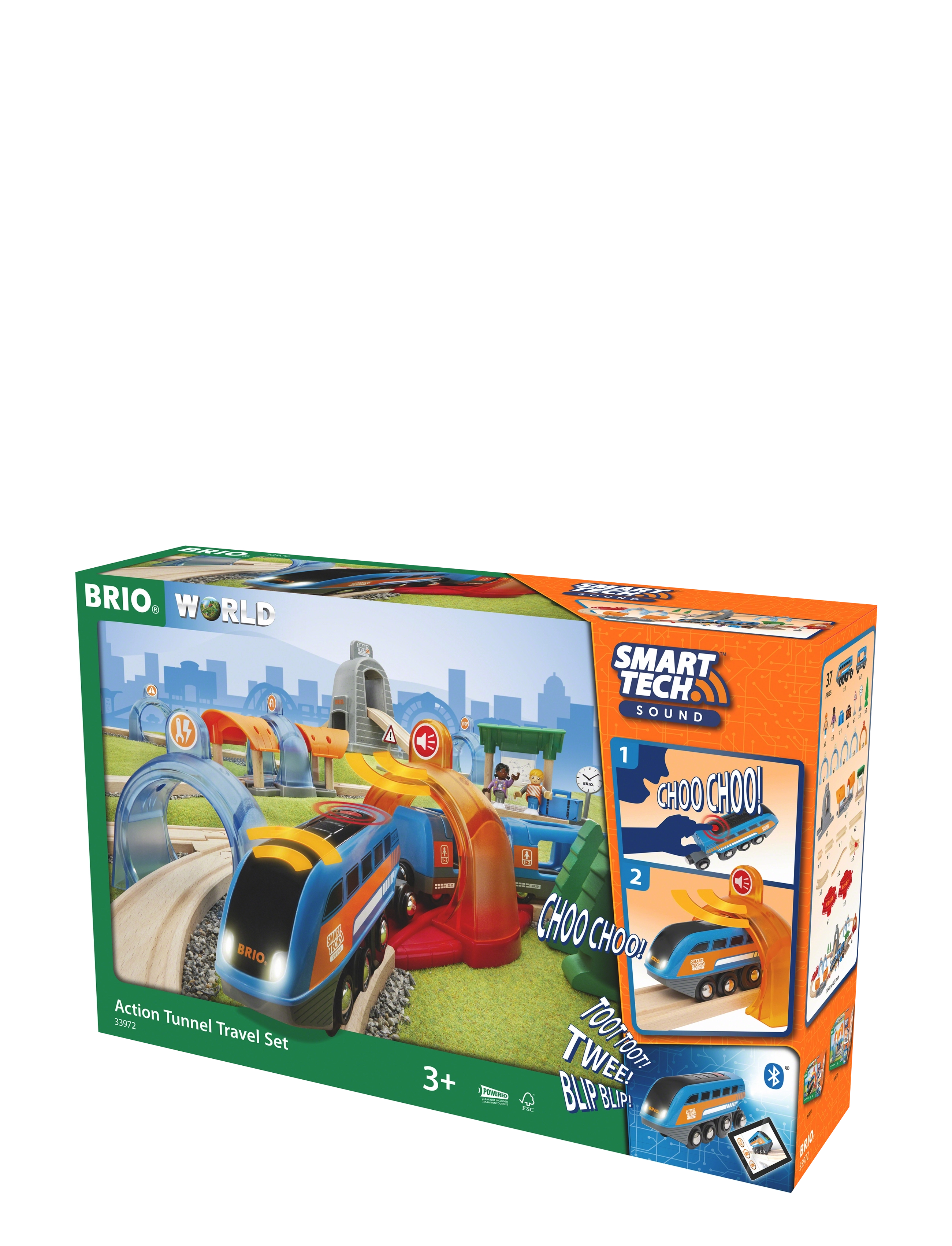BRIO - Smart Tech Sound Action-tunnel Travel set - tågbanor - multi coloured - 2