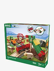BRIO - Maatilan eläimet ratasetti - leikkisetit - multi coloured - 1