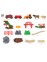 BRIO - Maatilan eläimet ratasetti - leikkisetit - multi coloured - 9