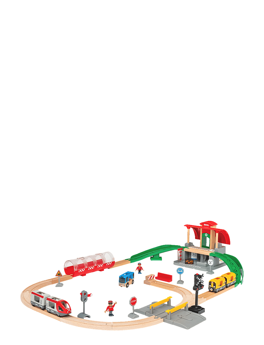 BRIO - Centralstation-set - tågbanor - multi coloured - 1
