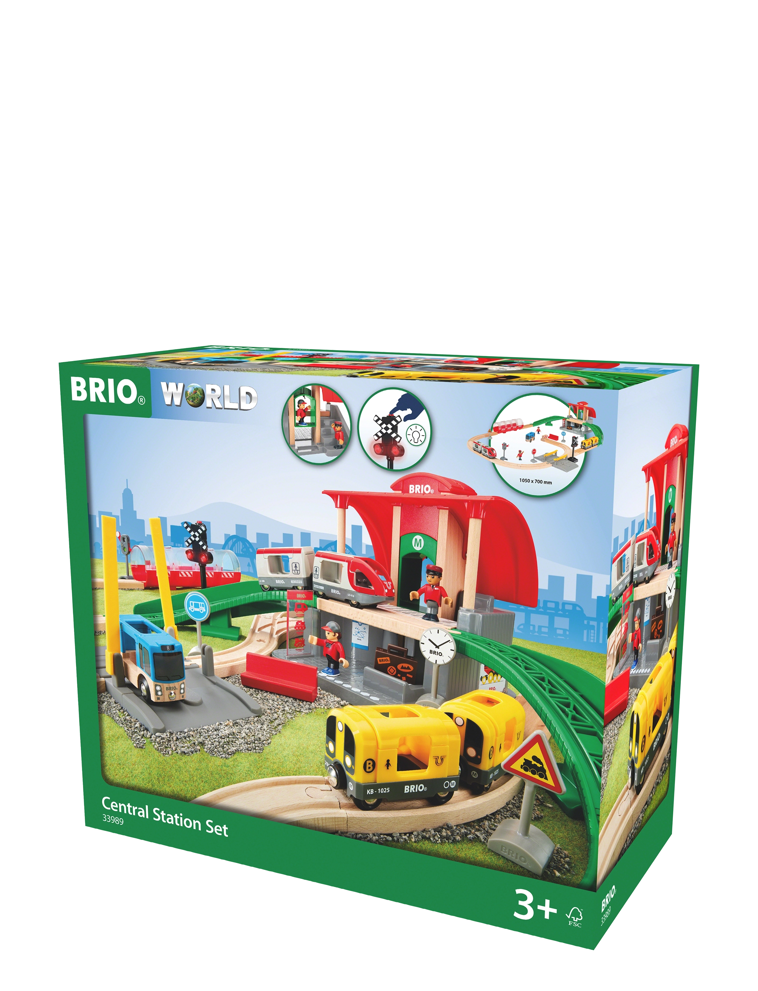 BRIO - Centralstation-set - tågbanor - multi coloured - 2