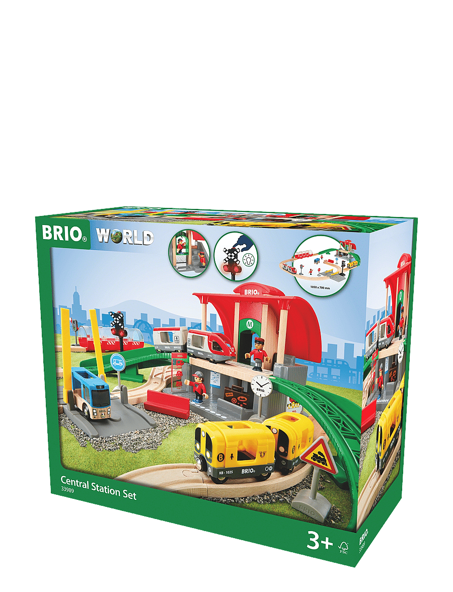 BRIO - Centralstation-set - tågbanor - multi coloured - 2