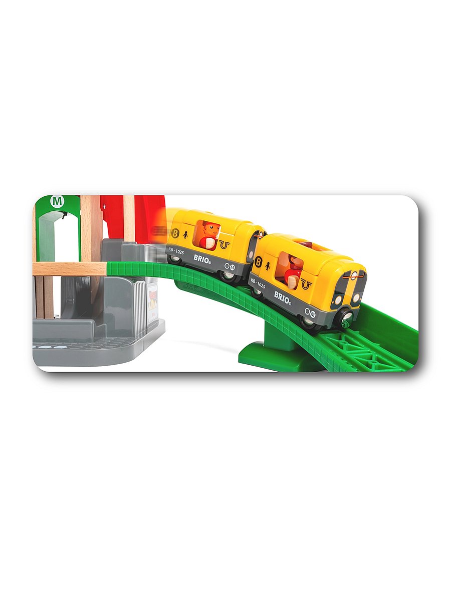 BRIO - Centralstation-set - tågbanor - multi coloured - 3