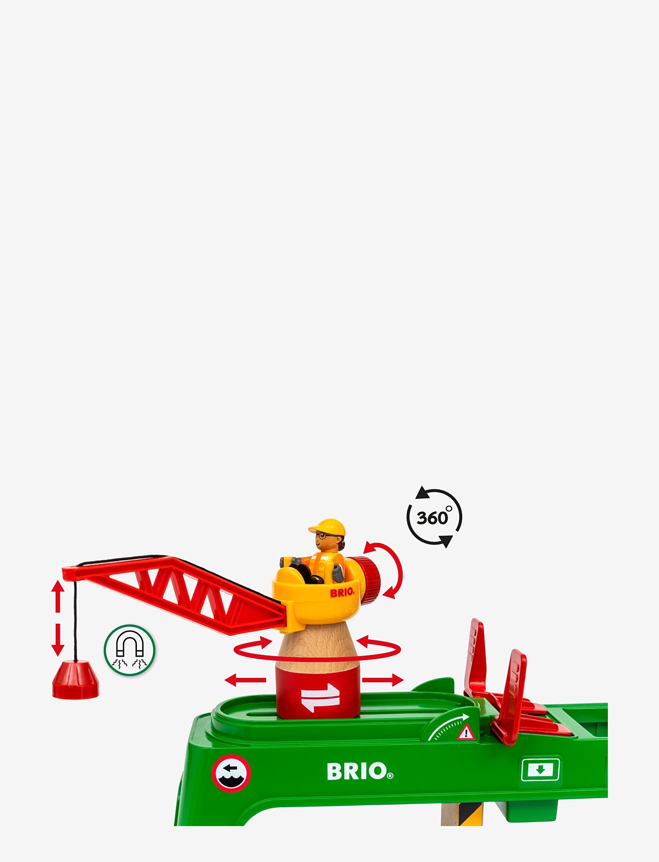 BRIO - Container Crane - multi coloured - 1