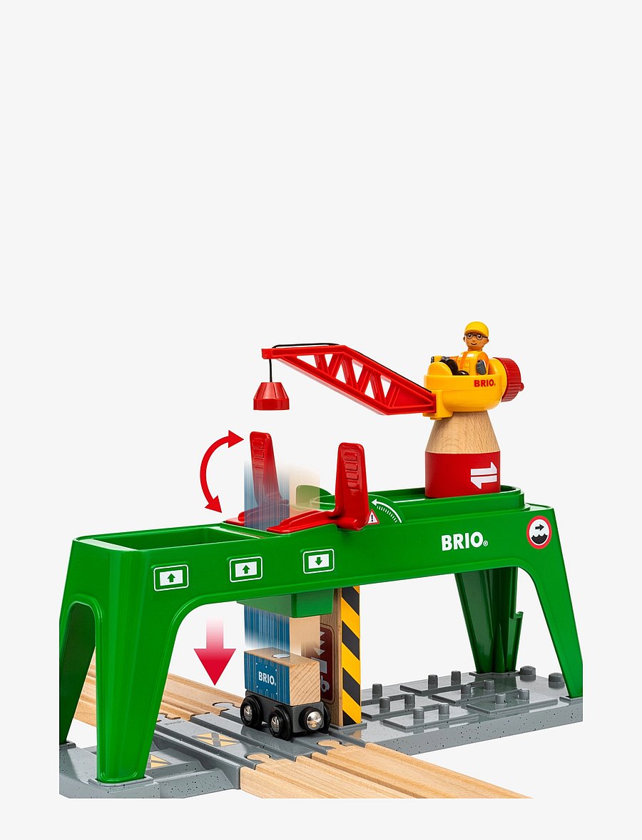 BRIO - BRIO 33996 Containerkran - togbaner - multi coloured - 3