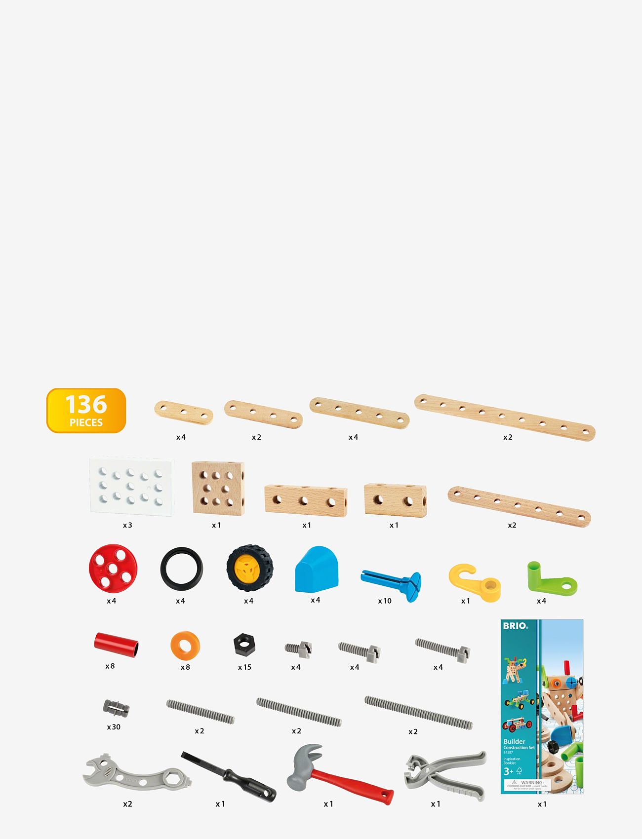 BRIO - BBS Construction Set - byggsatser - multi coloured - 3