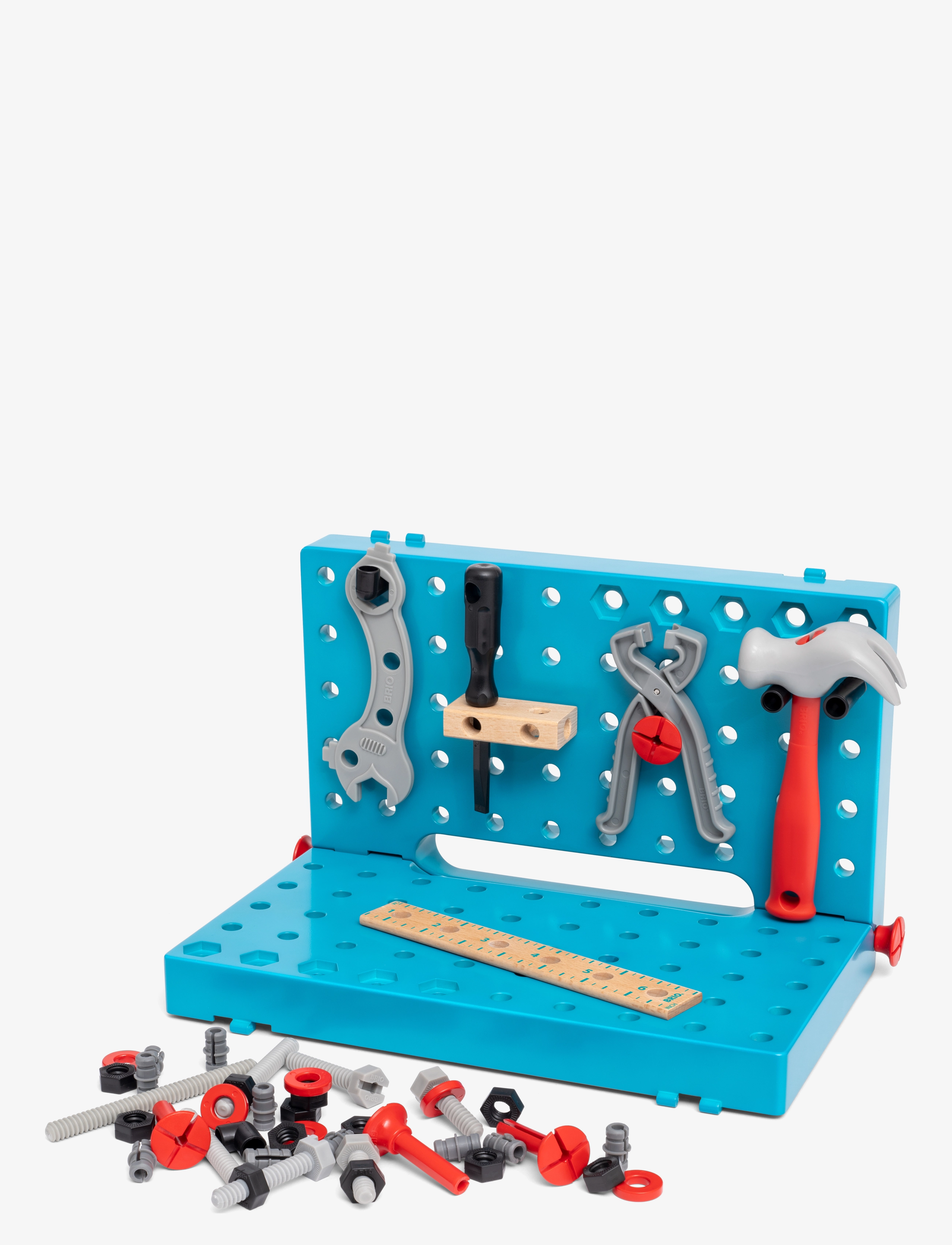 BRIO Brio 34596 Builder Arbejdsbænk, One Size, Multi/patterned, Rollespil > Legetøjsværktøj, Børn