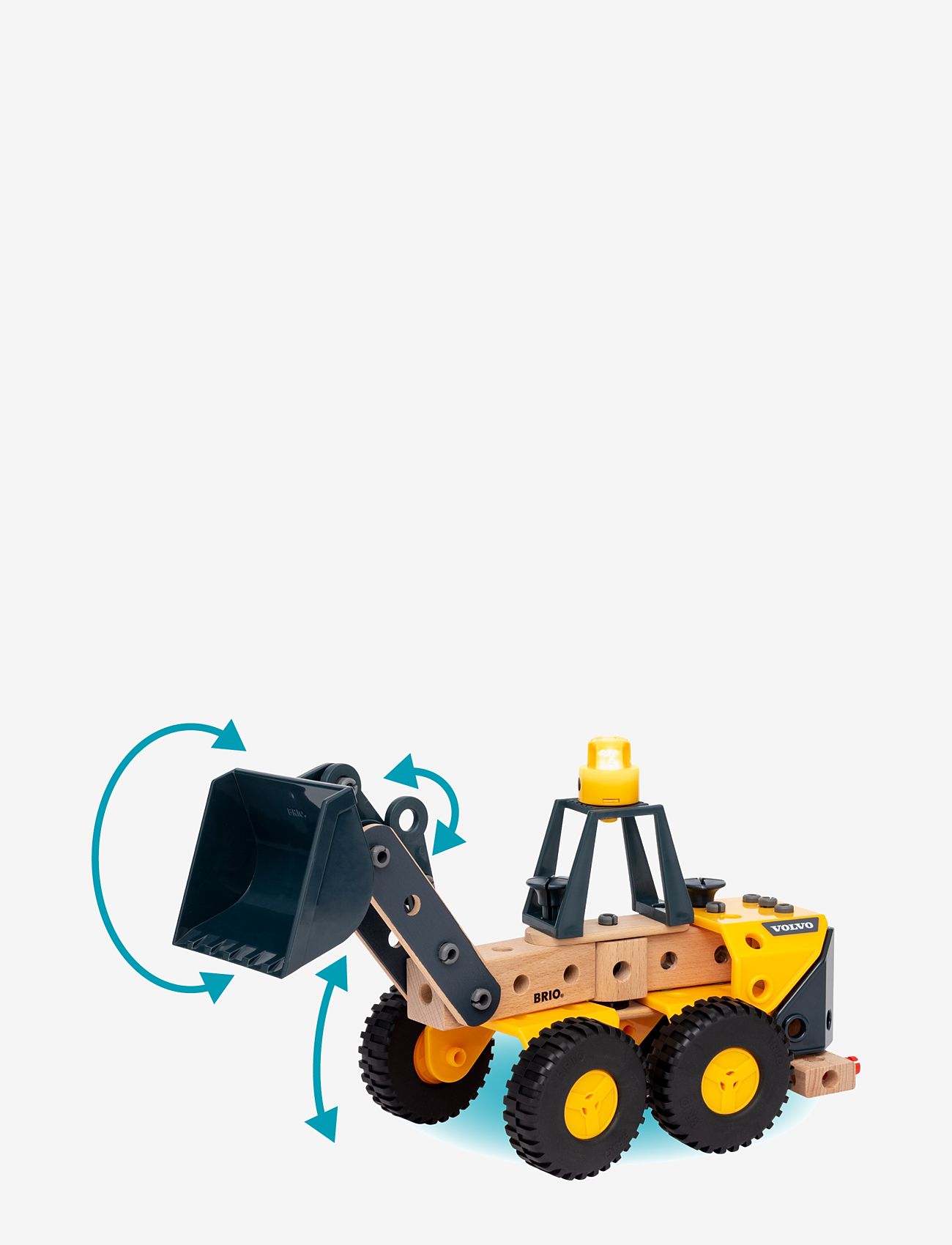BRIO - Builder Volvo Wheel Loader - multi coloured - 3