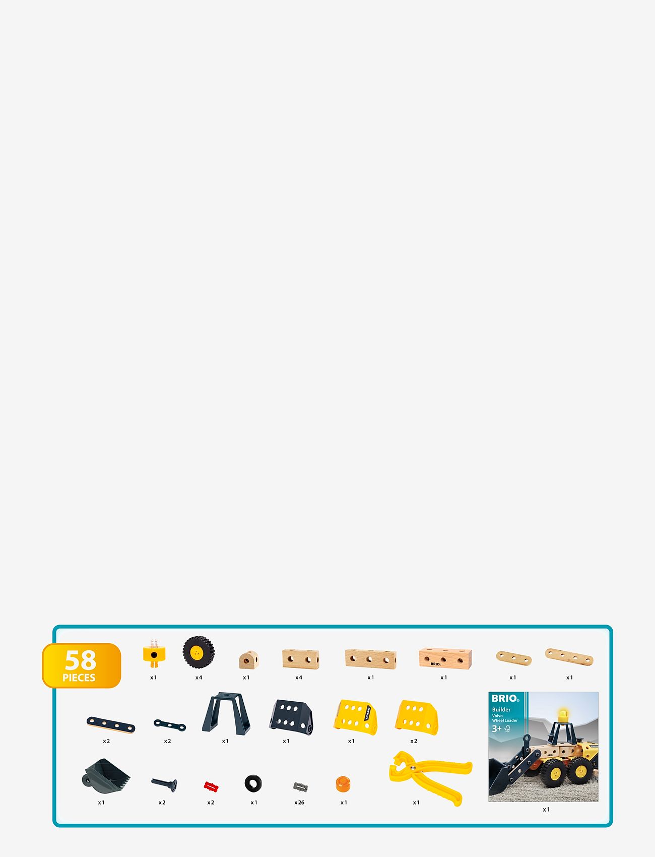 BRIO - Builder Volvo Wheel Loader - multi coloured - 5