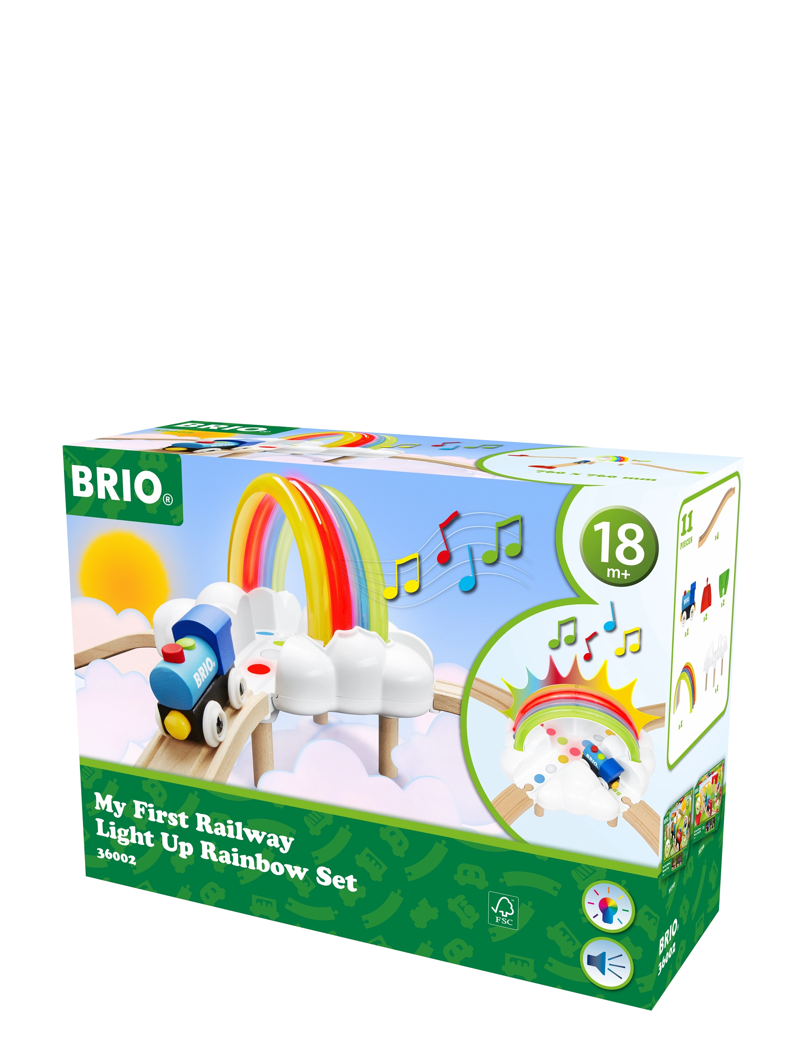 BRIO - BRIO 36002 Min første togbane Light Up Regnbue-sæt - togbaner - multi coloured - 2