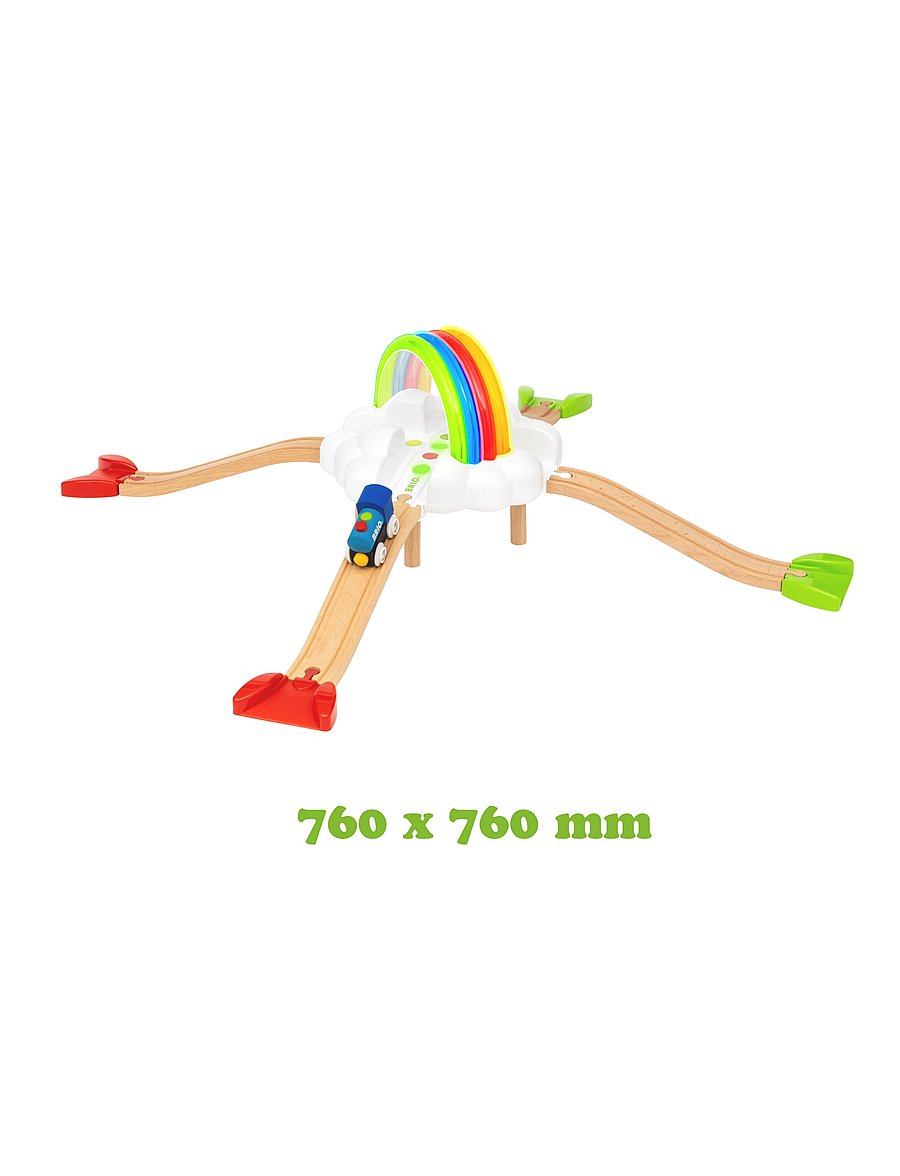 BRIO - My First Railway Light Up Rainbow Set - tågbanor - multi coloured - 5
