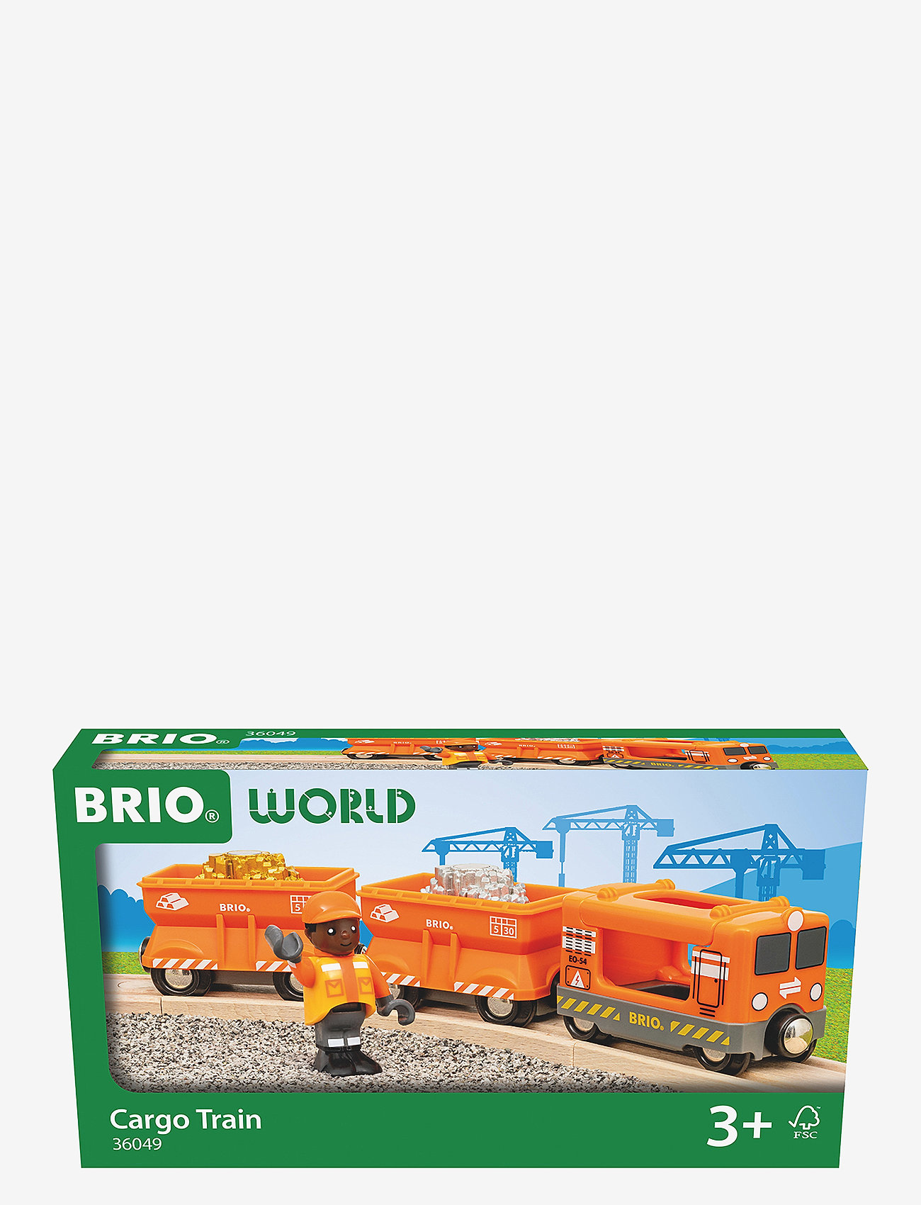 BRIO - Godståg - tåg - orange - 2