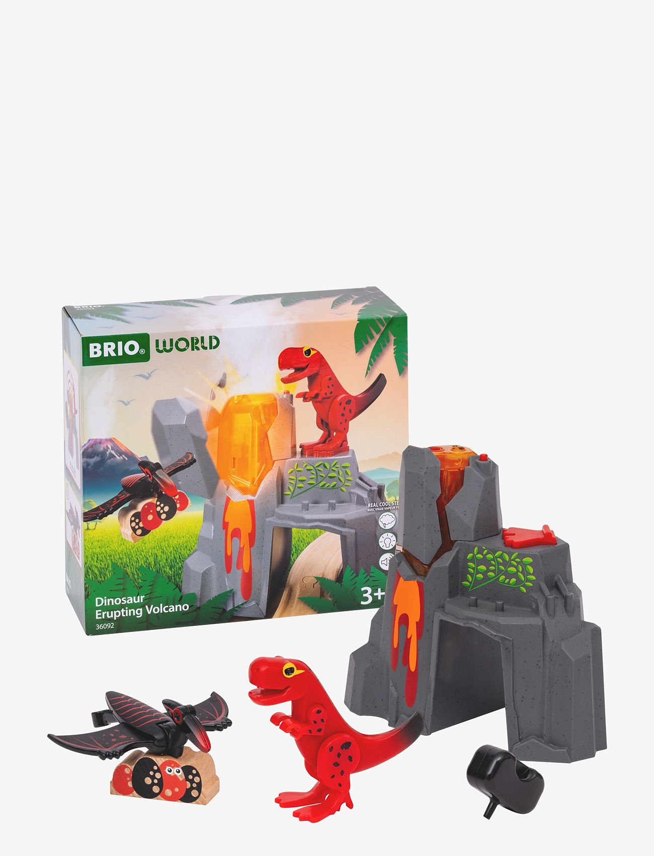 BRIO - Aktiv vulkan med dinosaurer - togbaner - multi coloured - 0