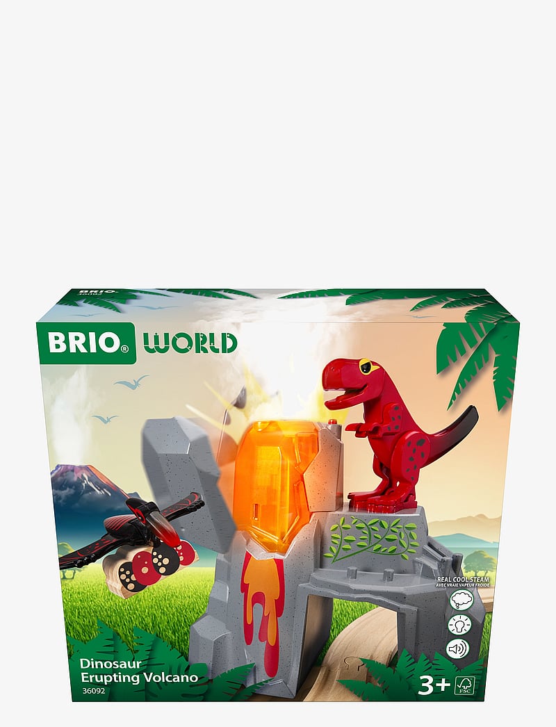 BRIO - Dinosaur Erupting Volcano - train tracks - multi coloured - 3