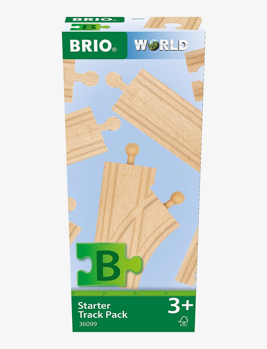 BRIO - Startset med skenor - tågbanor - beige - 2