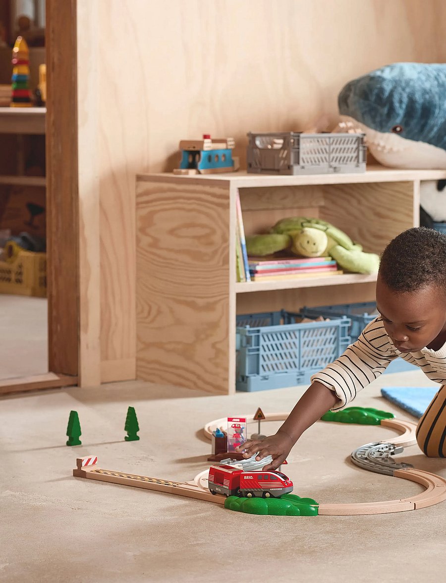 BRIO - Pull Back Togsæt - togbaner - multi coloured - 0