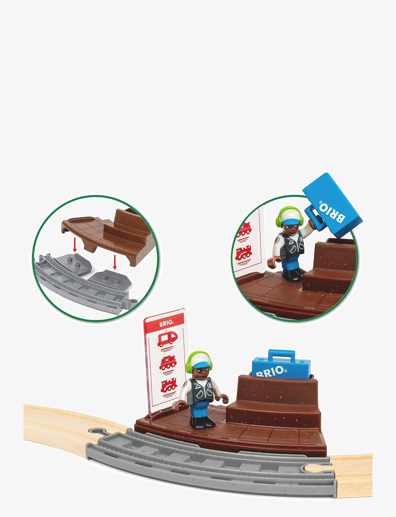 BRIO - Pull Back Togsæt - togbaner - multi coloured - 3