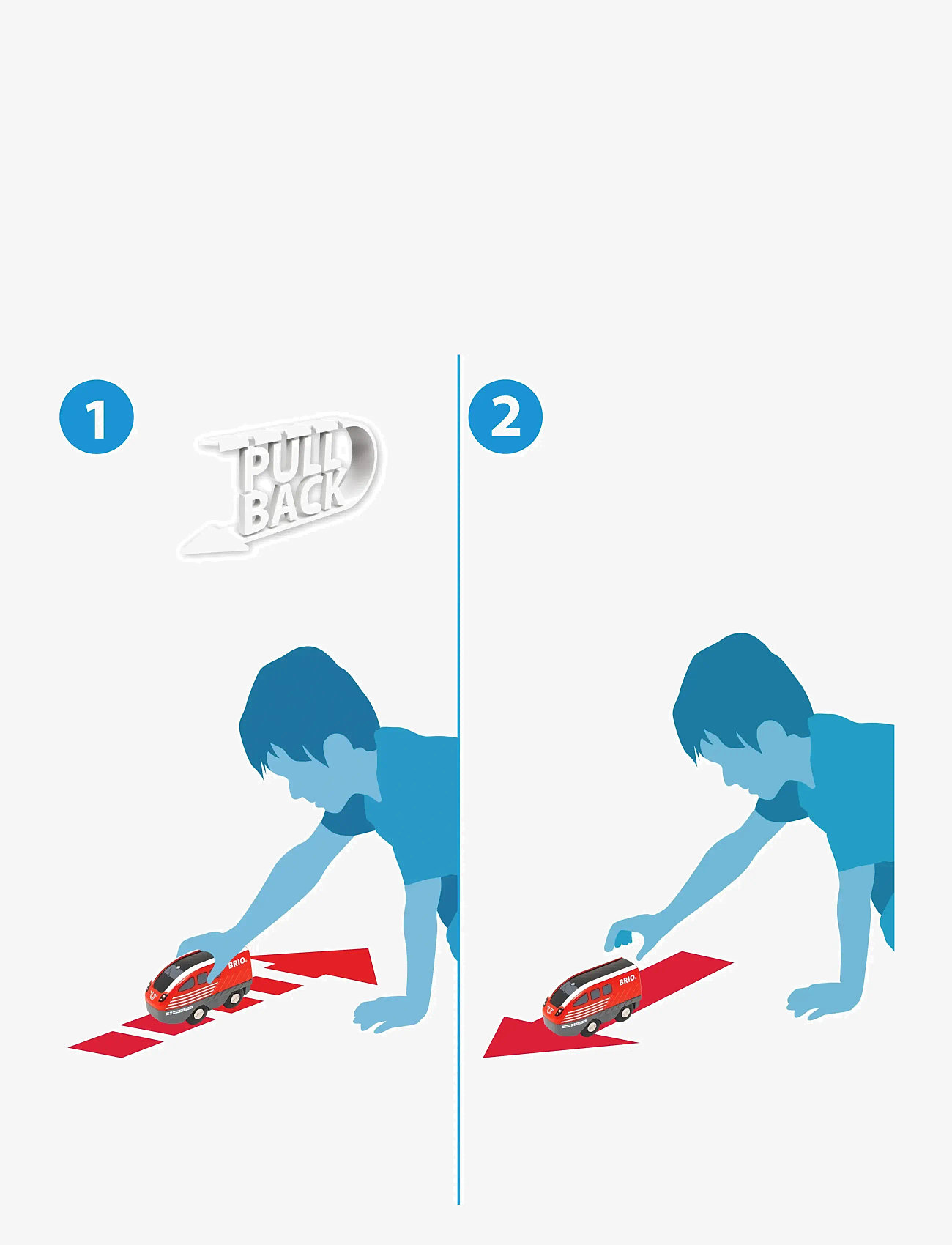 BRIO - Pull Back Togsæt - togbaner - multi coloured - 4