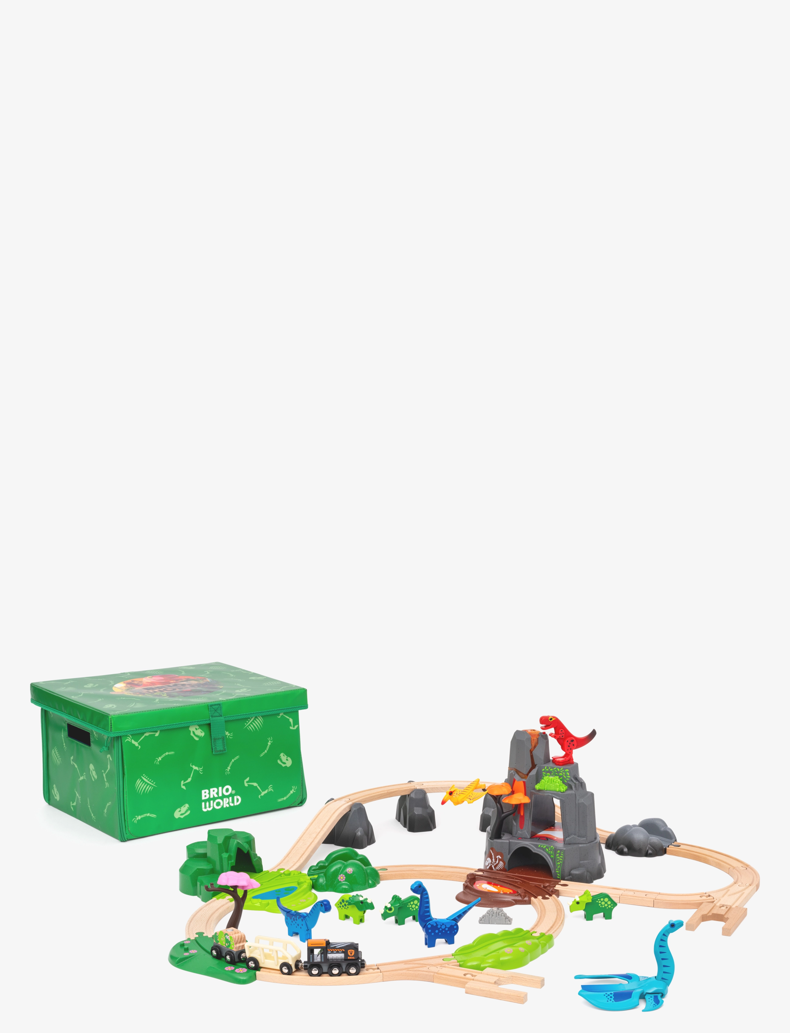 BRIO Dinosaur Deluxe Set, One Size, Multi/patterned, Legetøjskøretøjer > Togtilbehør, Børn